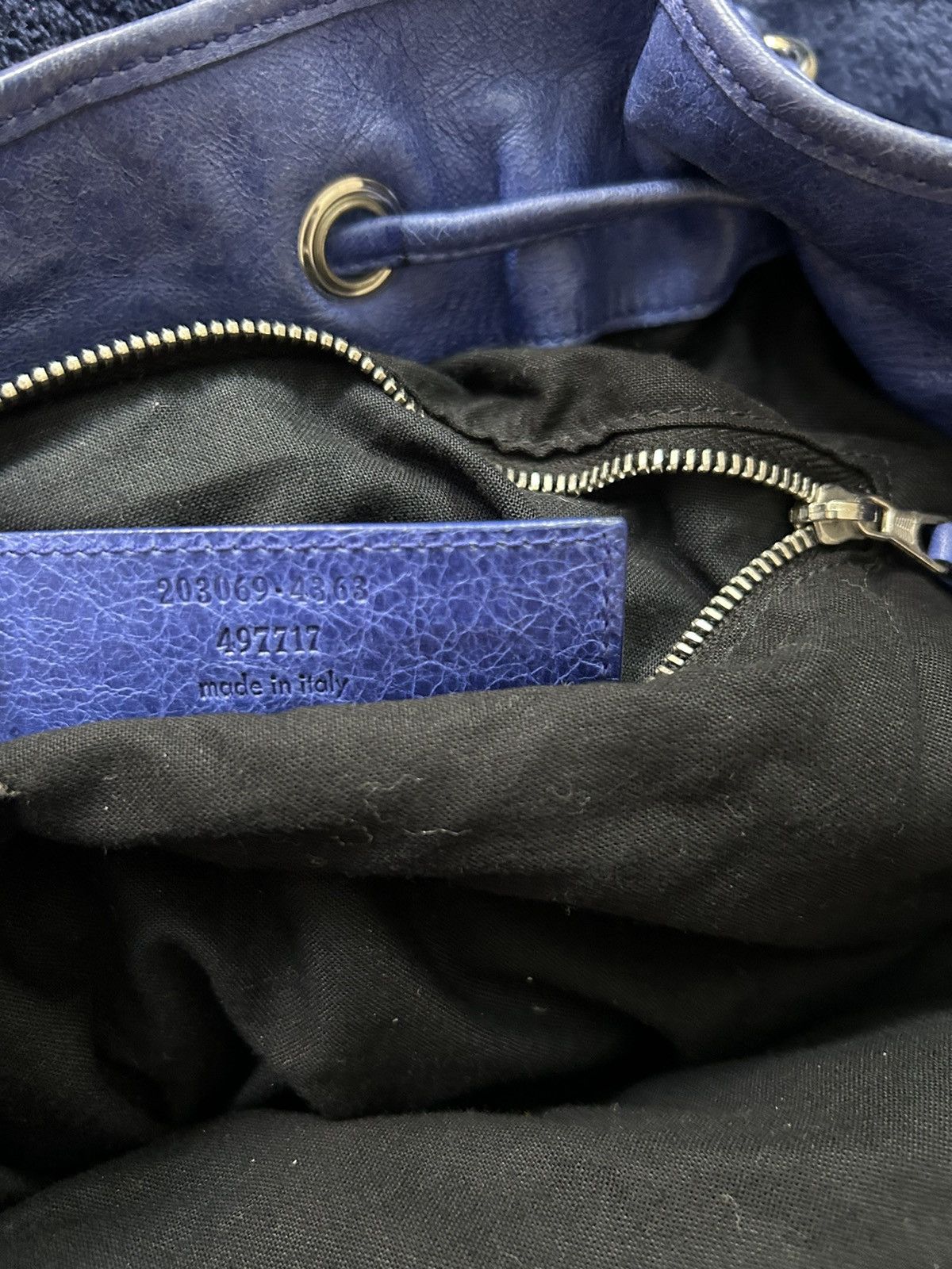 Balenciaga balenciaga blue leather bag Size ONE SIZE - 6 Thumbnail