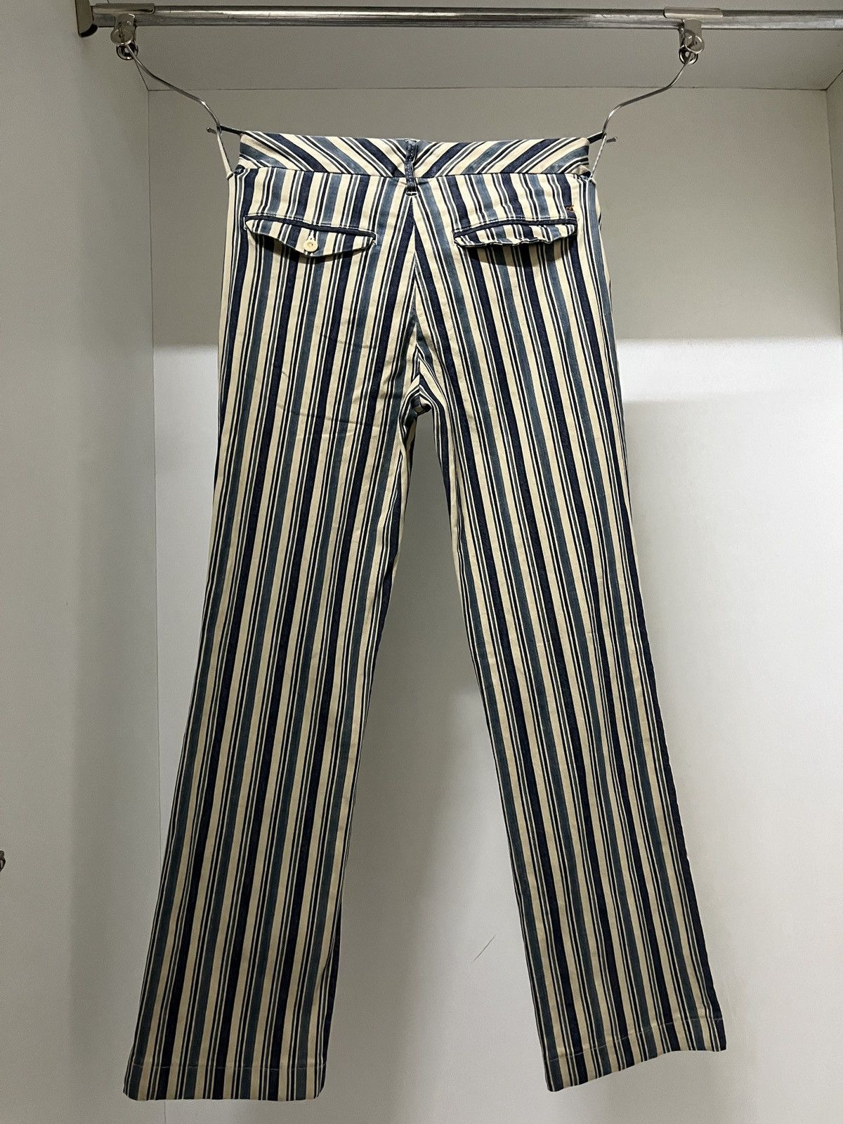 45rpm 💥 45rpm HBT Striped Flare Pants Size 29" - 2 Thumbnail