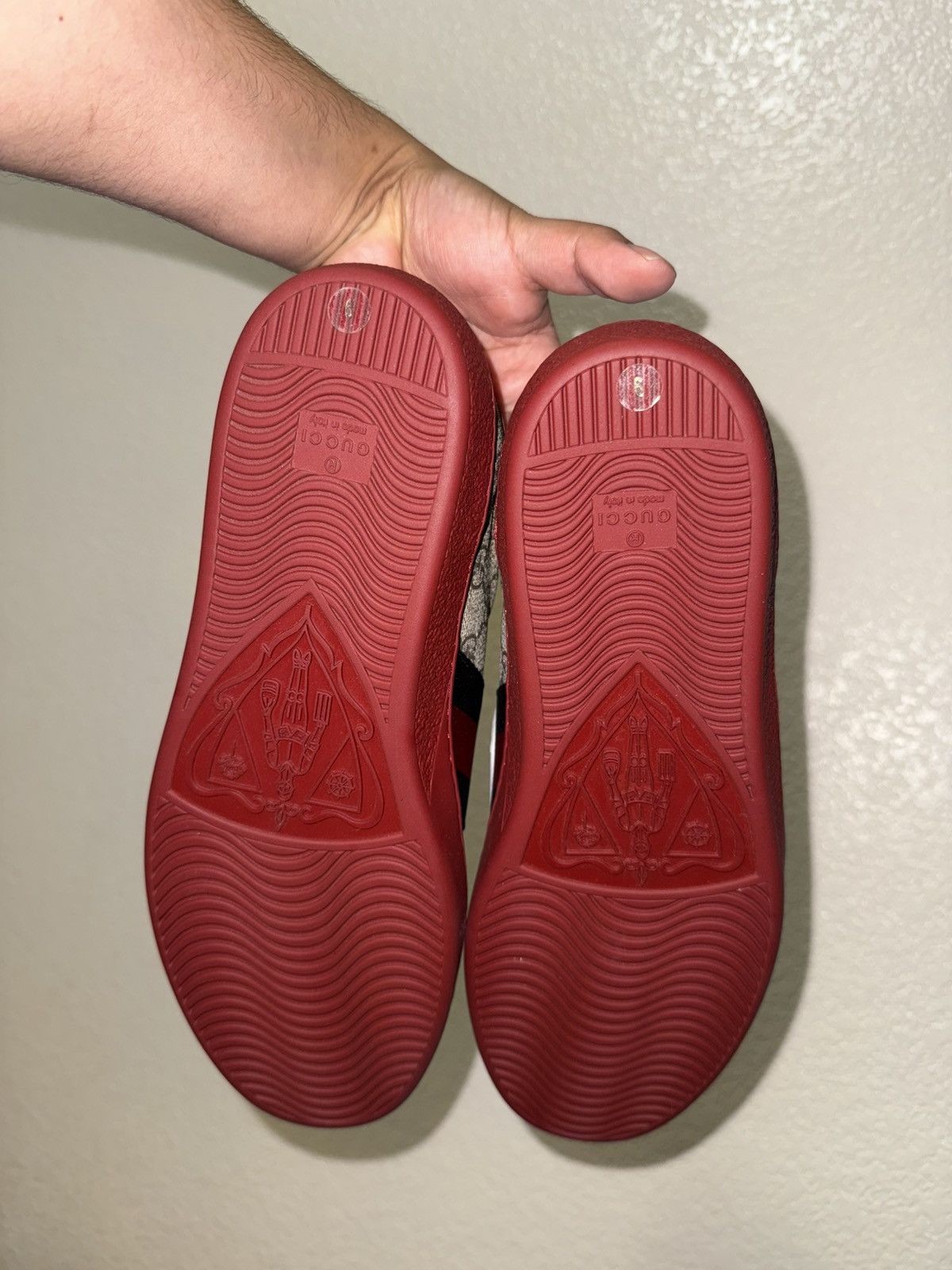 Gucci Gucci Ace GG Supreme Red bottom snake skin sneakers size 9 Size US 9 / EU 42 - 7 Thumbnail