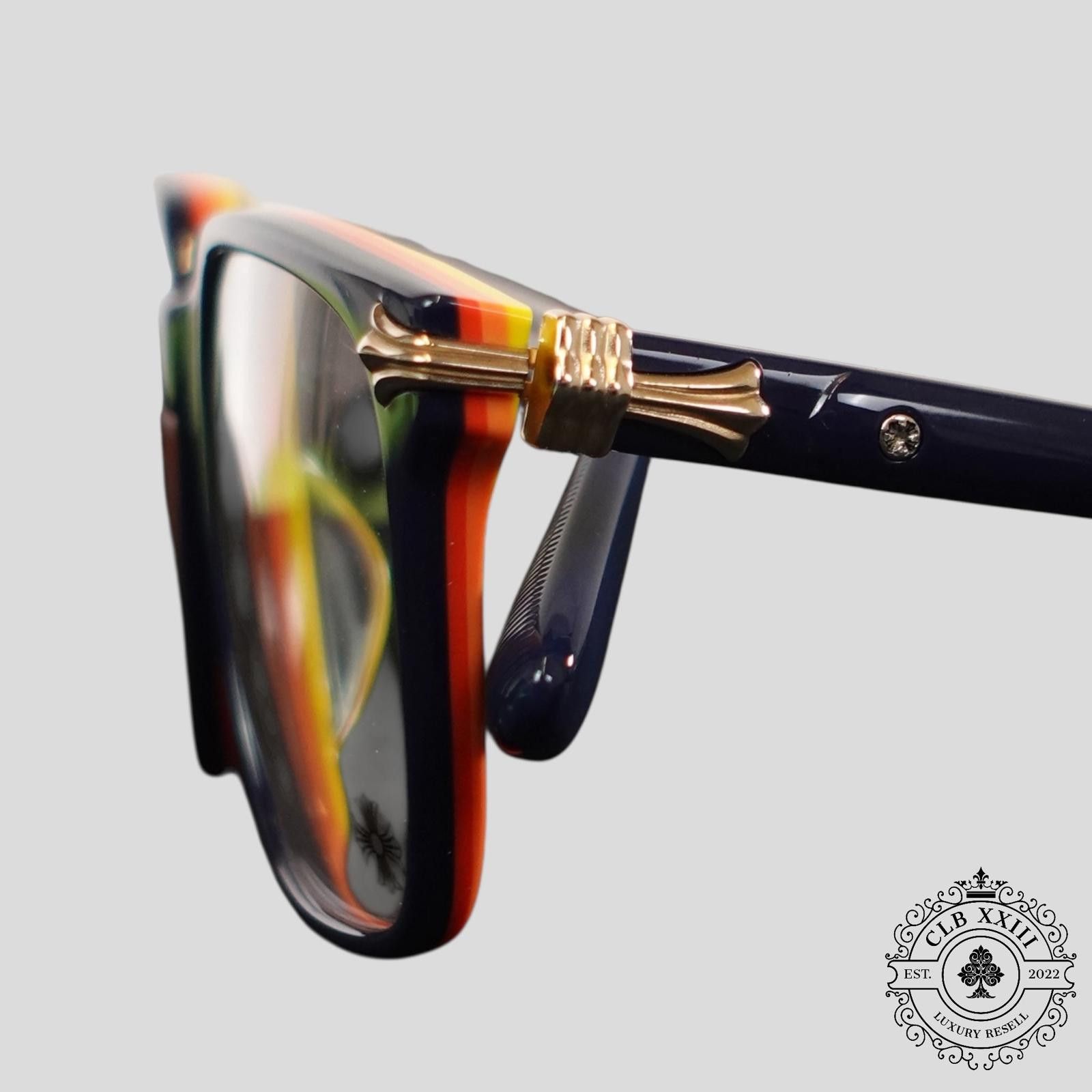 Chrome Hearts Chrome Hearts Thirst Trap Glasses in Navy/Multicolor Size ONE SIZE - 3 Thumbnail