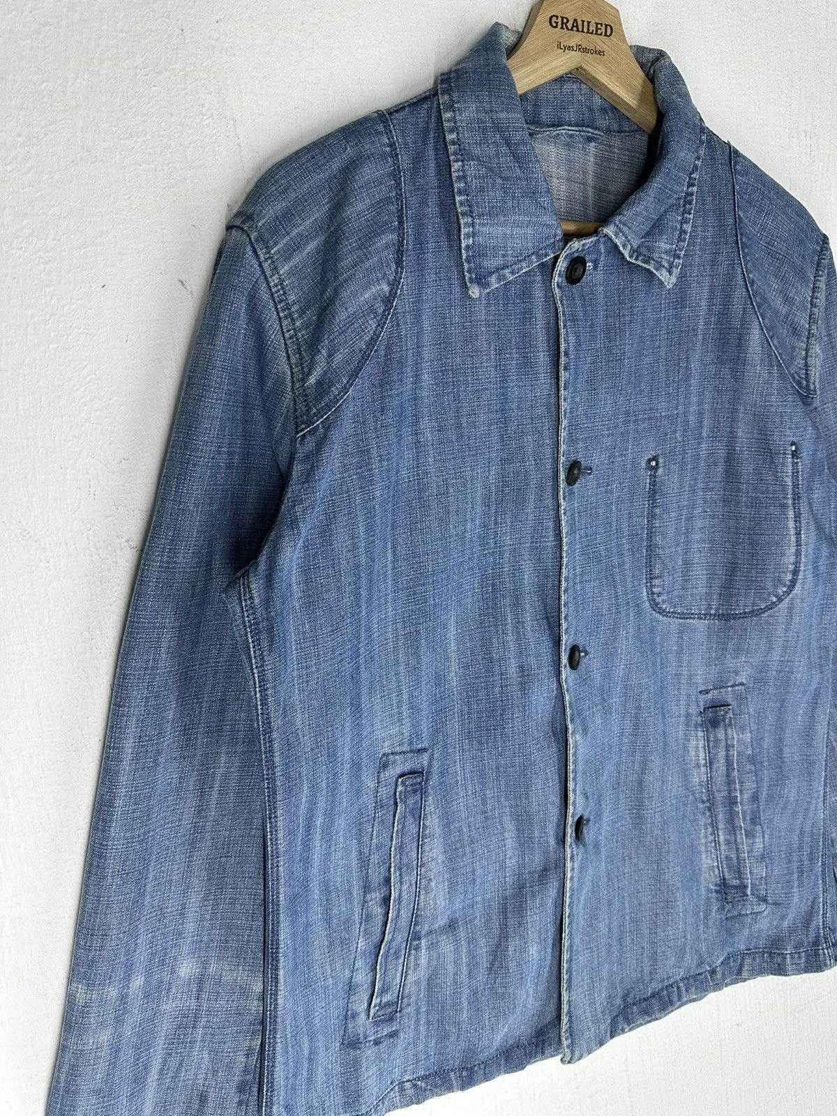 Jil Sander Vintage Jil Sander French Workwear Jacket Size US M / EU 48-50 / 2 - 3 Thumbnail