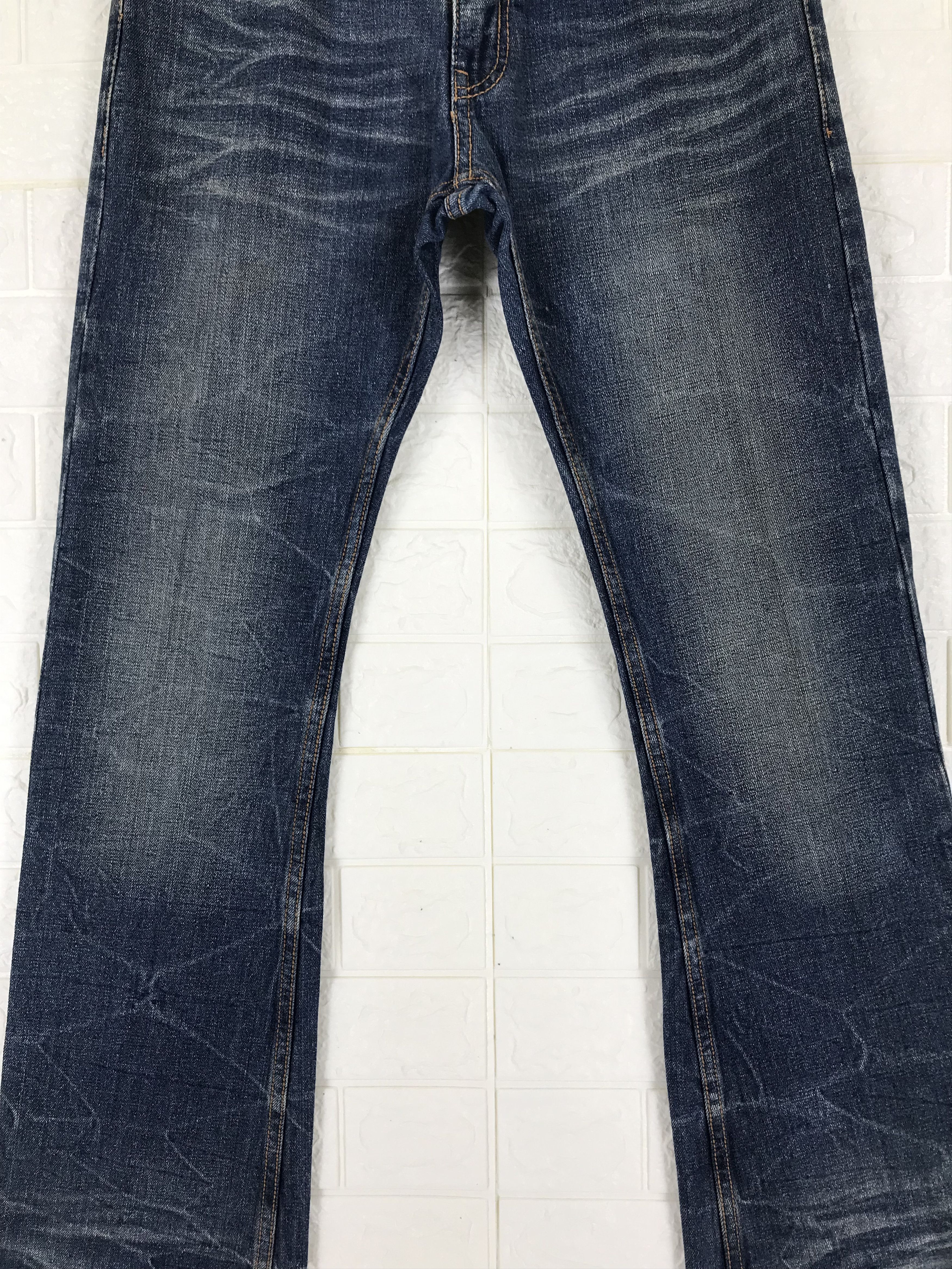 JACKROSE Vintage Jack Rose Leather Buckle Back Flare Jeans Size US 31 - 7 Thumbnail