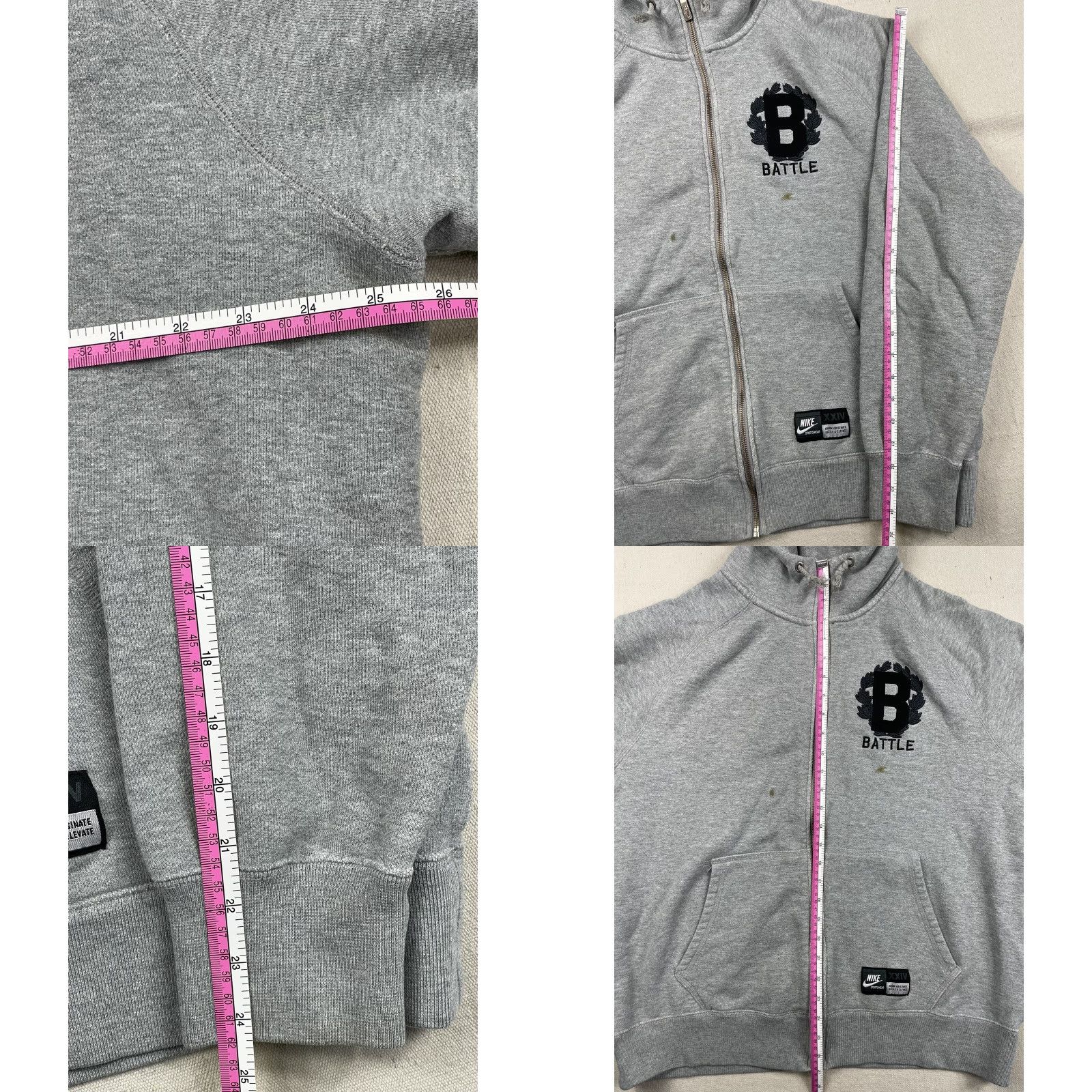 Nike Nike Kobe Bryant Battle Hoodie Sweatshirt Basketball Jacket XL Grey Embroidered Logo Zip Mens 485141-063 Size US XL / EU 56 / 4 - 8 Thumbnail