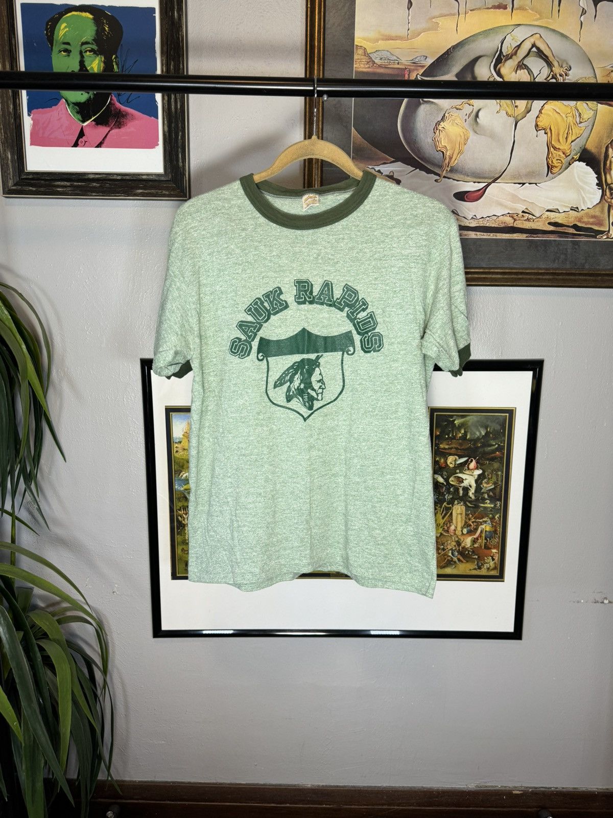 Japanese Brand × Vintage Vintage 80s Ringer Shirt Size US L / EU 52-54 / 3 - 1 Thumbnail