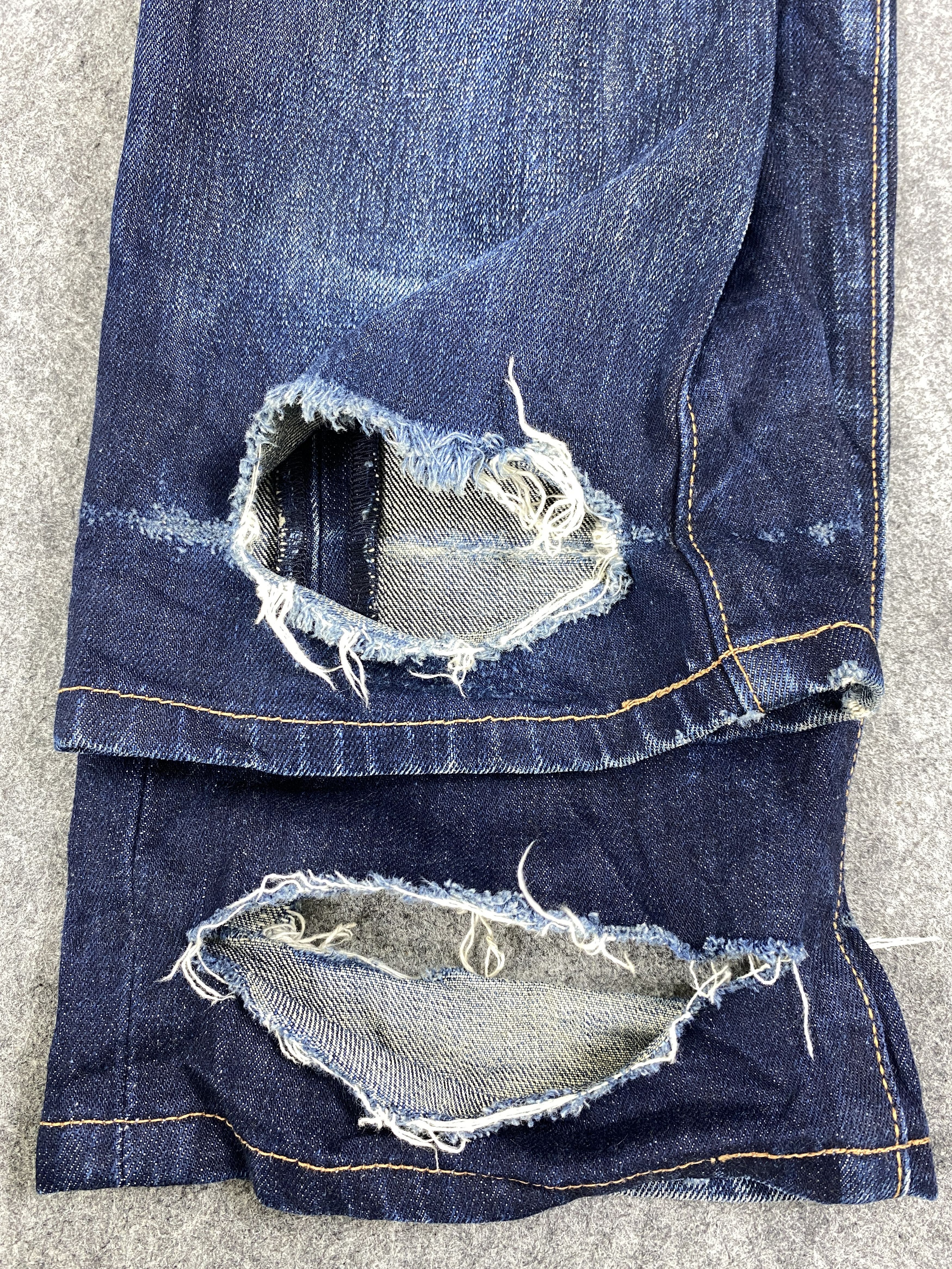 Levi's Dark Blue Distressed Levi's 503 30x27 Denim -SJ059 Size US 30 / EU 46 - 11 Thumbnail