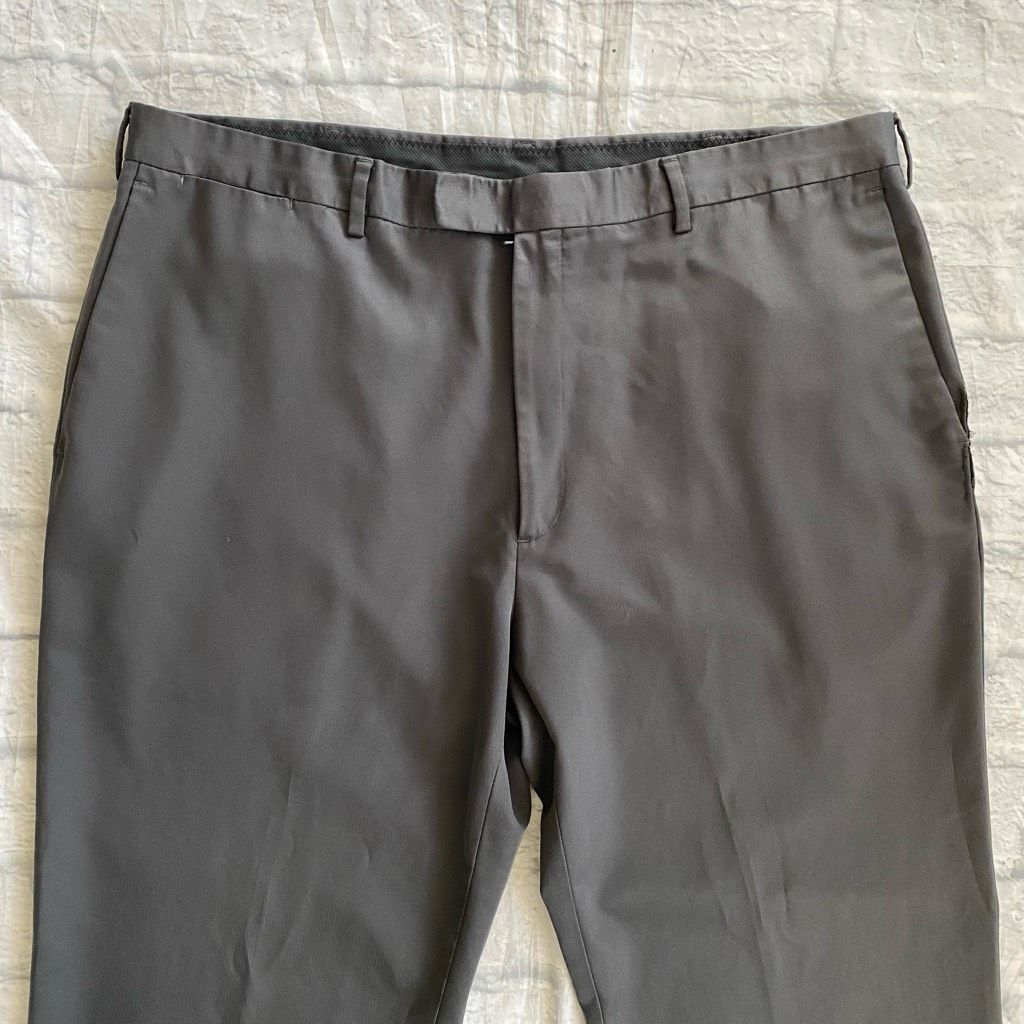 Liz Claiborne Claiborne men 38/32 flat front dress pants grey Size US 38 / EU 54 - 3 Thumbnail