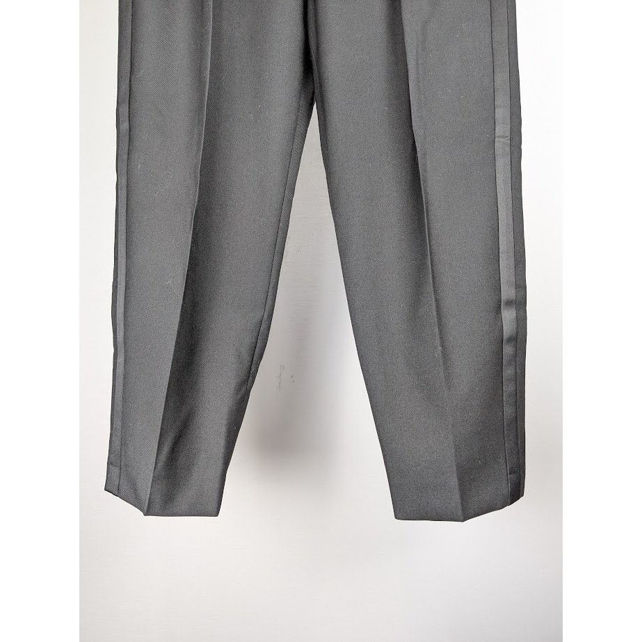Saint Laurent Paris o1rshd1 Twill Smoking Court Pant in Noir Size US 36 / EU 52 - 4 Thumbnail