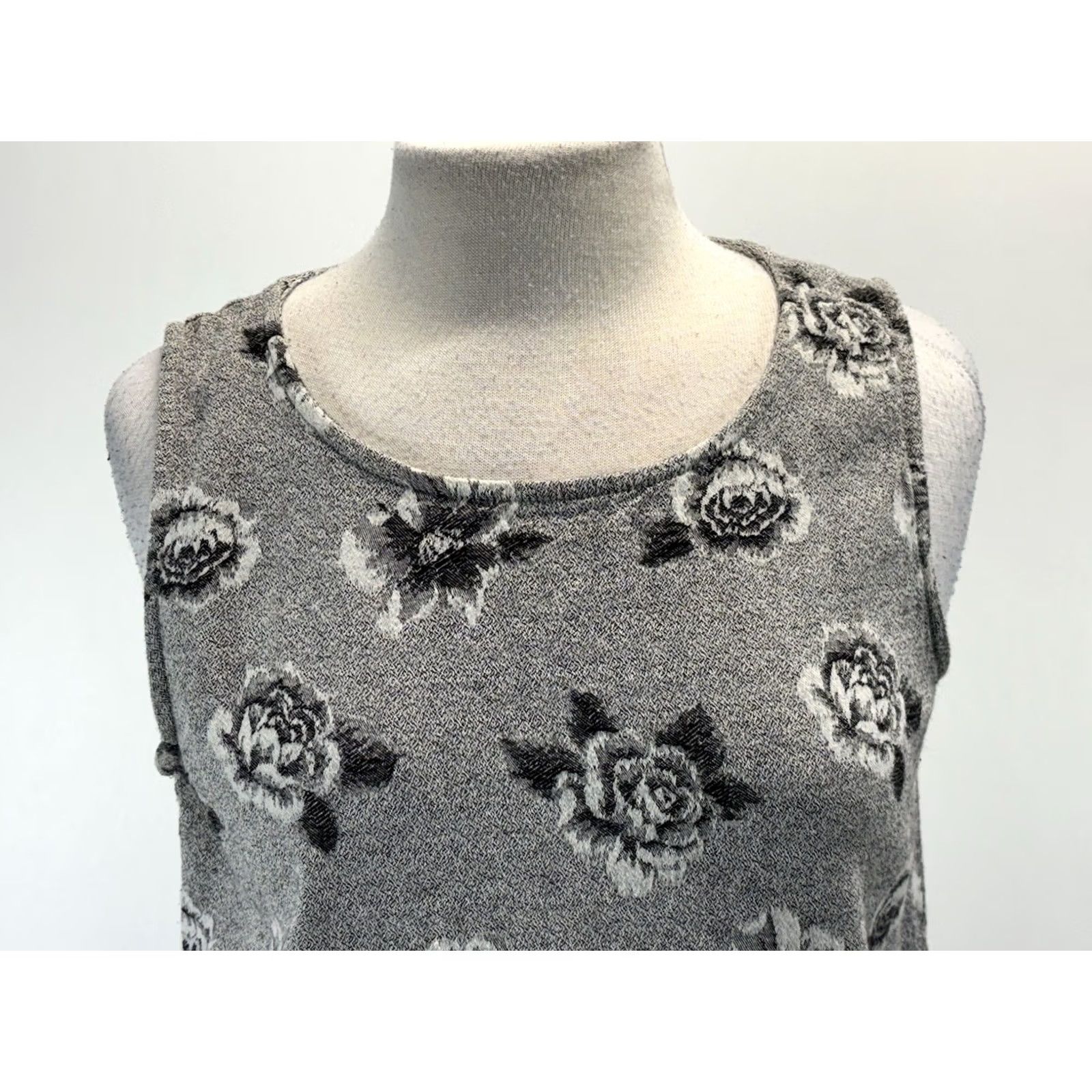 Marcs Hot Cotton Marc Ware Floral Maxi Dress Women’s Medium Grey Sleeveless Made USA Size M / US 6-8 / IT 42-44 - 5 Thumbnail