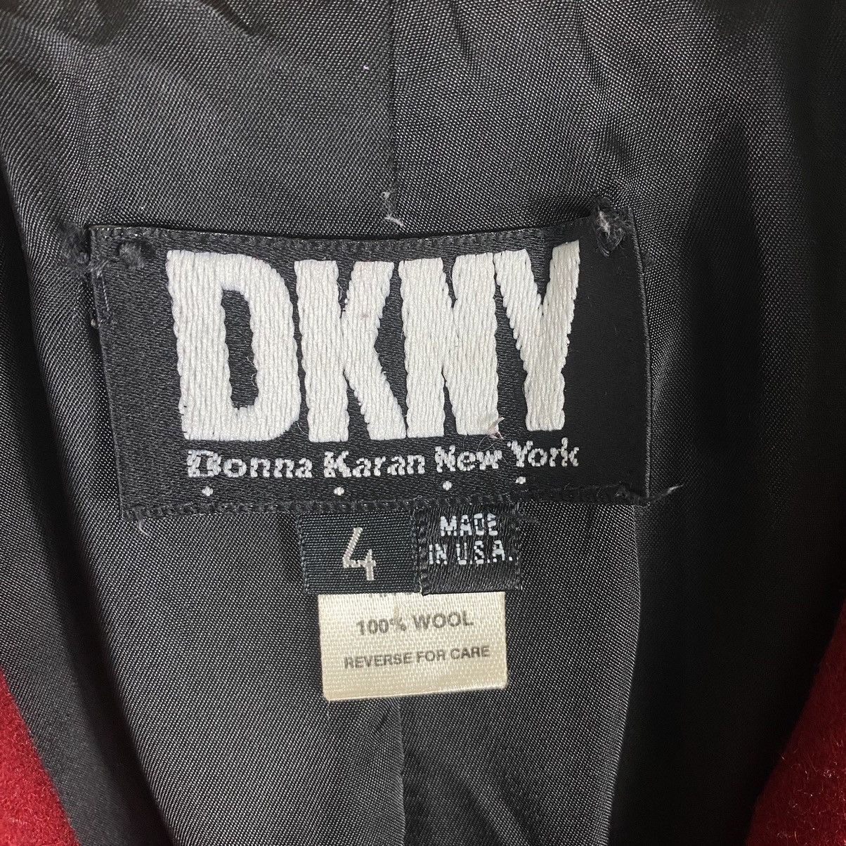 DKNY × Vintage Vintage 90s Preppy Donna Karan New York Wool Blazer Size 34S - 7 Thumbnail