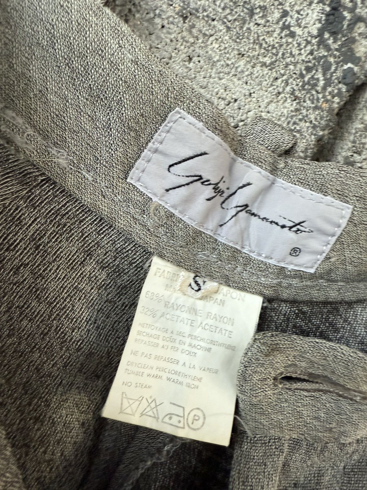 Yohji Yamamoto YOHJI YAMAMOTO SIGNATURE RAYON PANT "VINTAGE" Size 23" - 3 Thumbnail