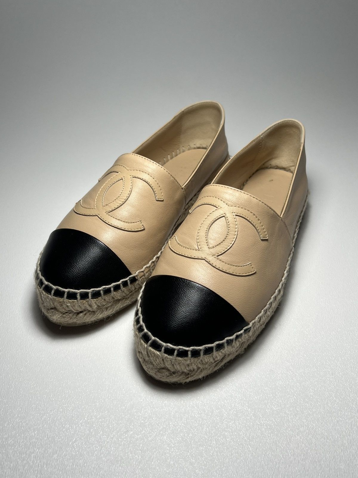 Chanel Chanel Espadrilles Beige Womens Size US 5 / IT 35 - 2 Thumbnail
