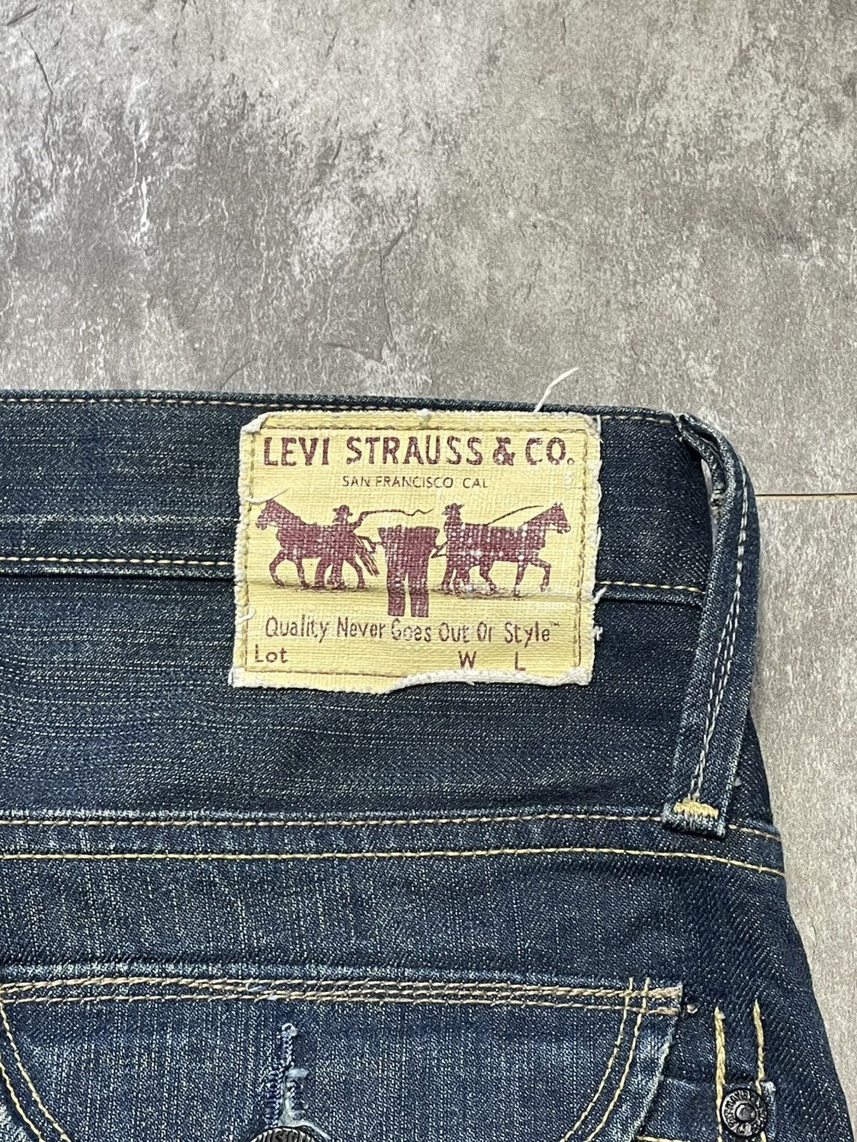 Levi's Vintage Levi's 503 Lose Selvedge Jeans Flared Y2k Denim Size US 34 / EU 50 - 6 Thumbnail