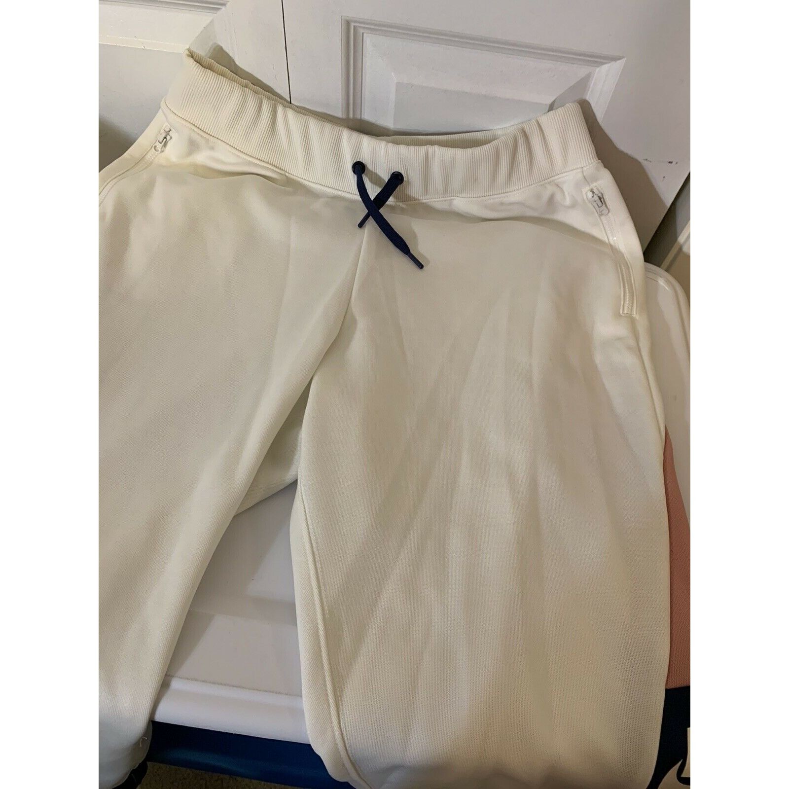 Nike Nike Women's Size L Jogging Pants Black Pink Stripe Drawstri Size 33" - 5 Thumbnail