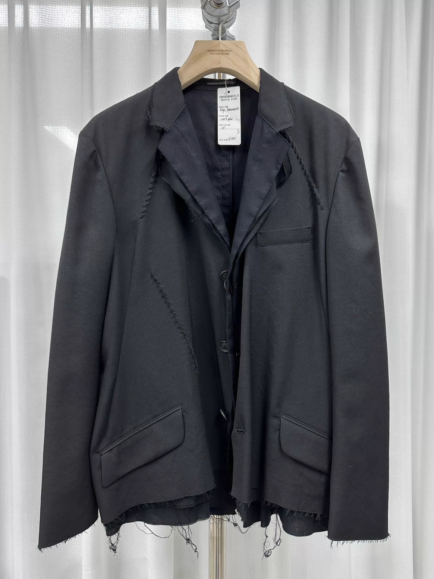Yohji Yamamoto YohjiYamamoto15AWReversibleTripleCutRawEdgeSuit3 Size US L / EU 52-54 / 3 - 1 Thumbnail