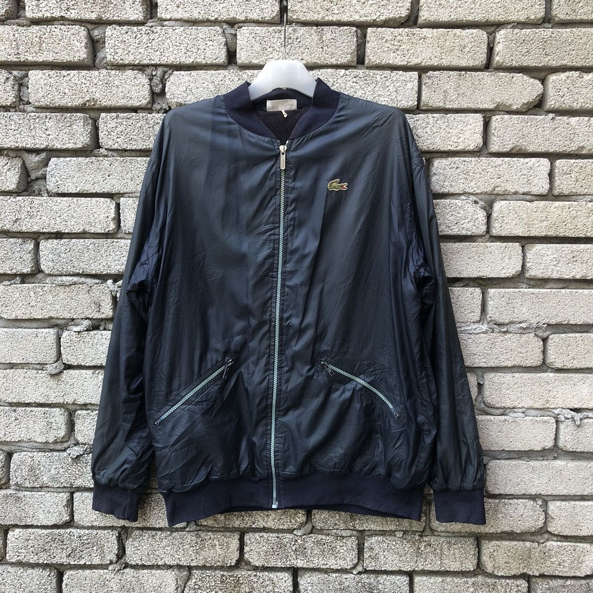 Lacoste × Vintage Vintage Lacoste Nylon Bomber Jacket Size US XL / EU 56 / 4 - 1 Thumbnail