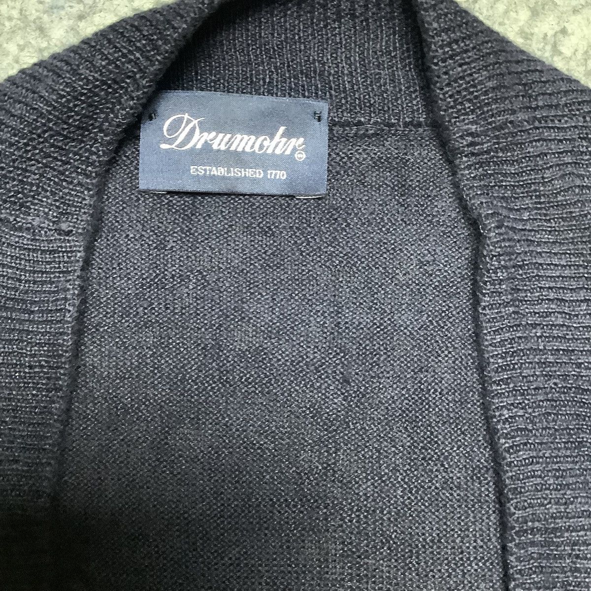 Drumohr Drumohr Sweatshirts Cardigan Navy Colour Size L / US 10 / IT 46 - 3 Thumbnail