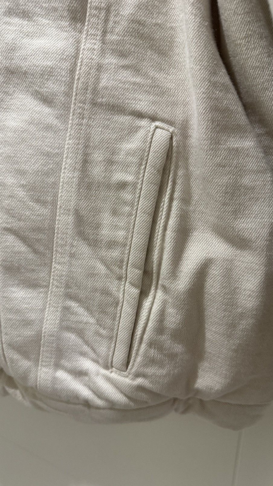 Balenciaga Balenciaga “Dirty Cream” Padded Denim Jacket Size US S / EU 44-46 / 1 - 5 Thumbnail