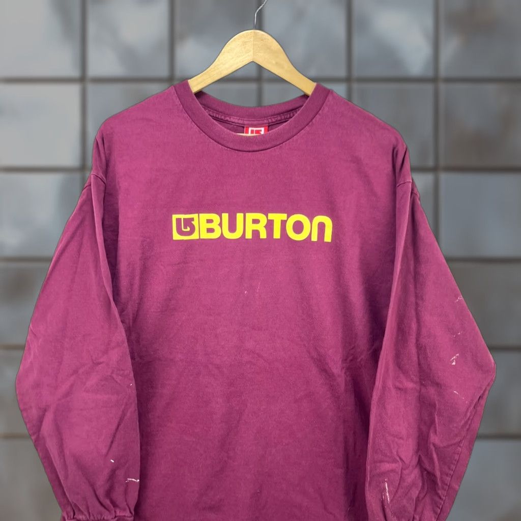 Burton VINTAGE Burton Long Sleeve Shirt XL Men Red XLL B-? Size US XL / EU 56 / 4 - 1 Thumbnail