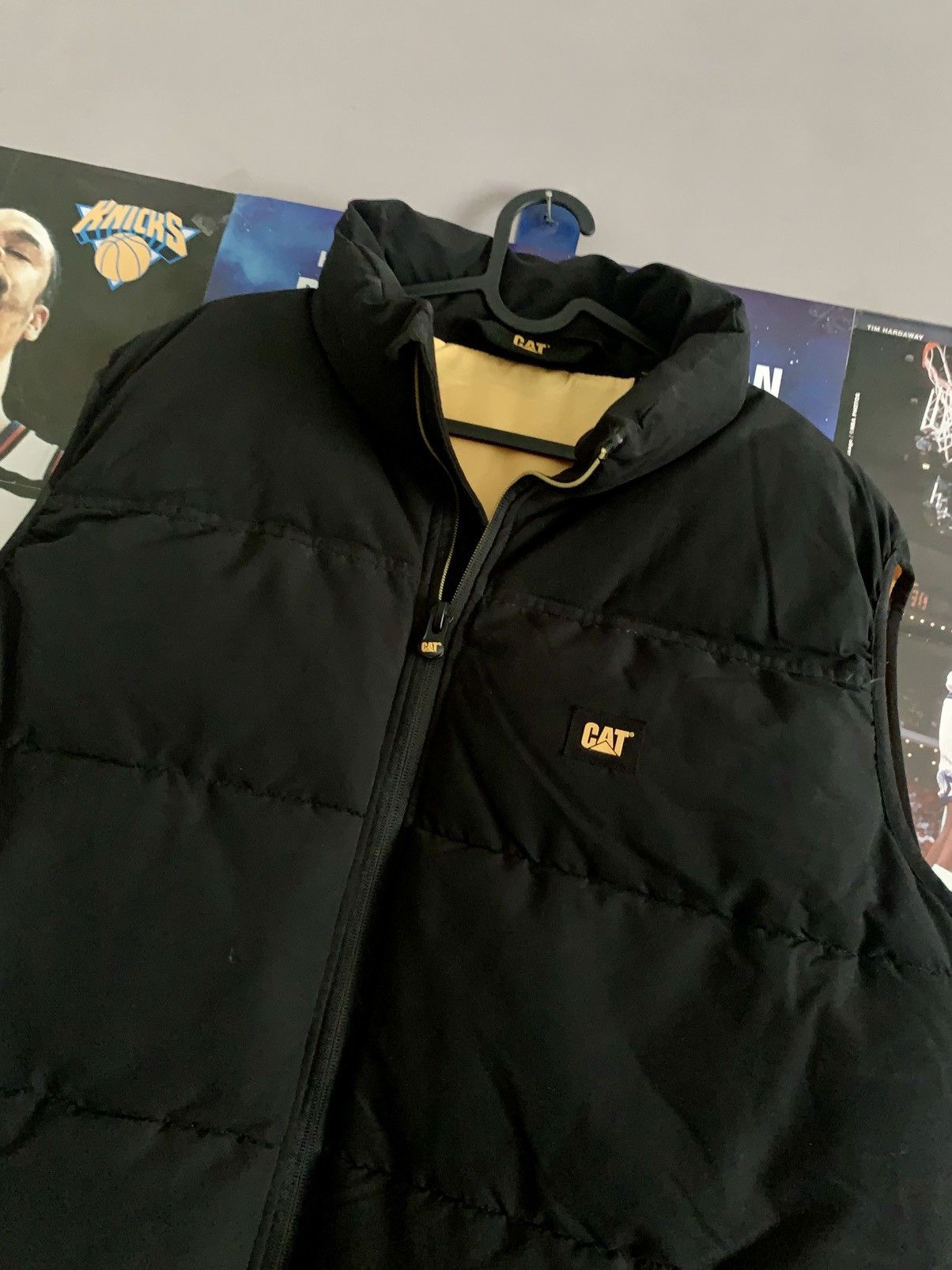 Caterpillar × Vintage 90s Vintage Caterpillar Workwear Puffer Vest Jacket Size US XL / EU 56 / 4 - 2 Thumbnail