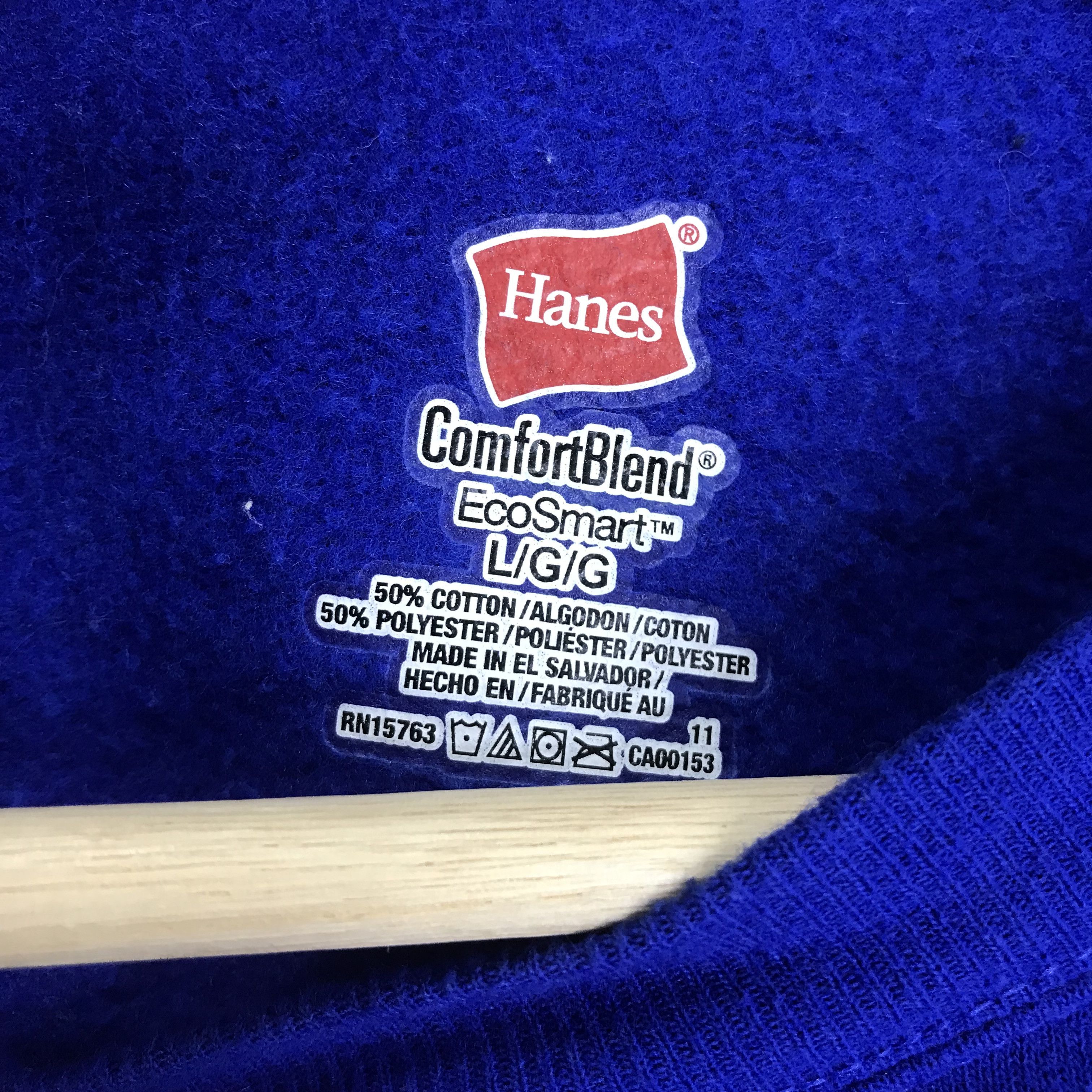 Hanes vintage blue sweatshirt hanes - 256 Size US L / EU 52-54 / 3 - 6 Thumbnail