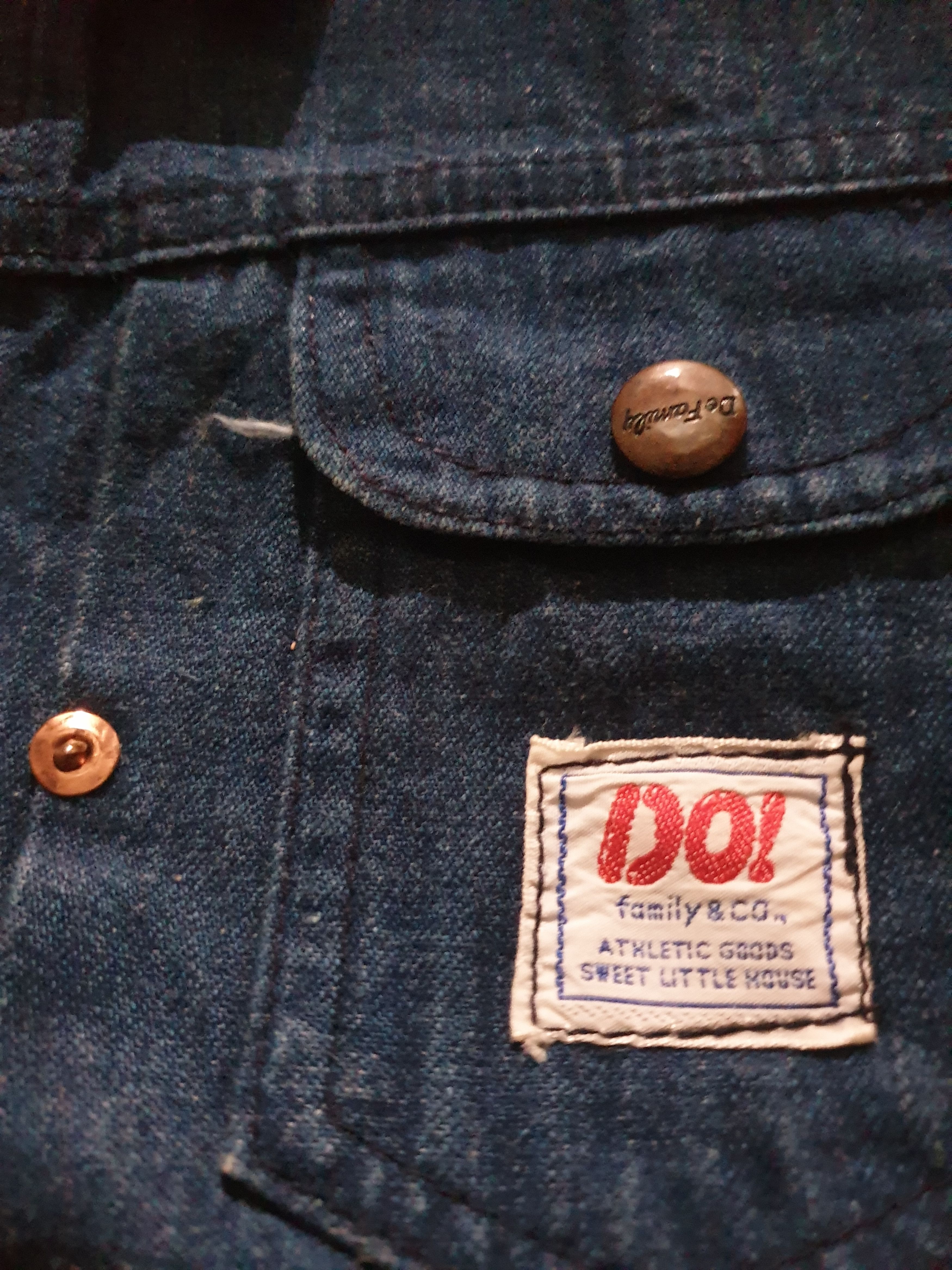 Japanese Brand 💥Vintage Do Family & Co Denim jacket Size US XXS / EU 40 - 6 Thumbnail