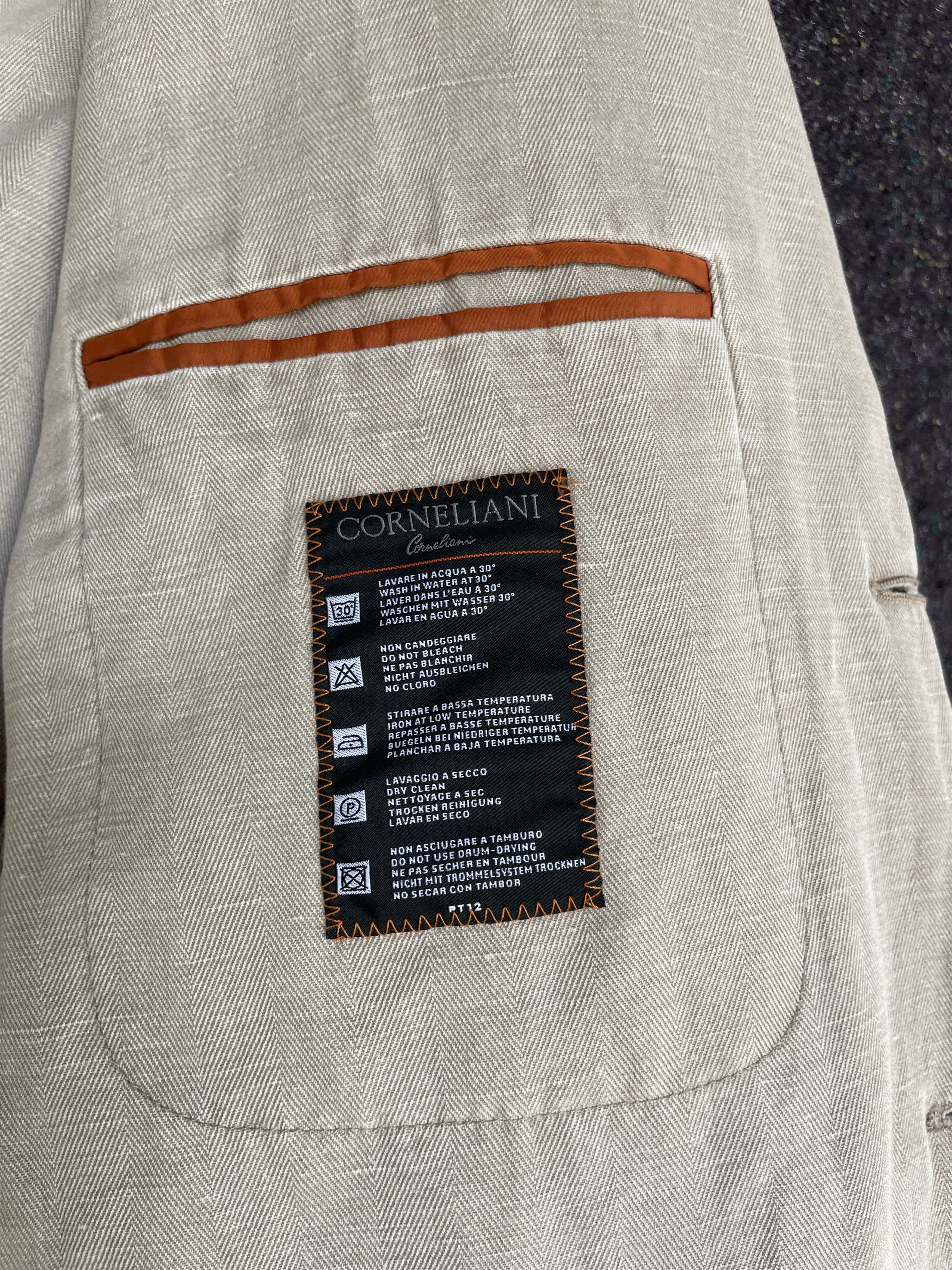 Corneliani Corneliani ID Unlined Garment Dyed Cotton Hemp Sport Coat Size 42R - 12 Thumbnail