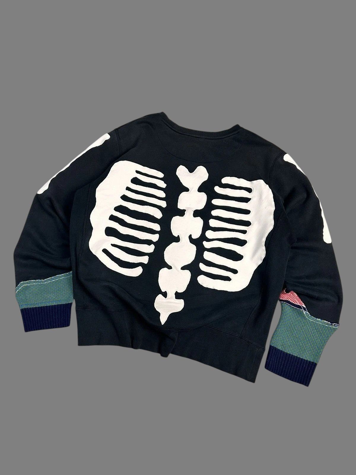 Handmade Vintage Nike Skull Handmade Y2K Diesel Bones Gothic Size US L / EU 52-54 / 3 - 13 Thumbnail