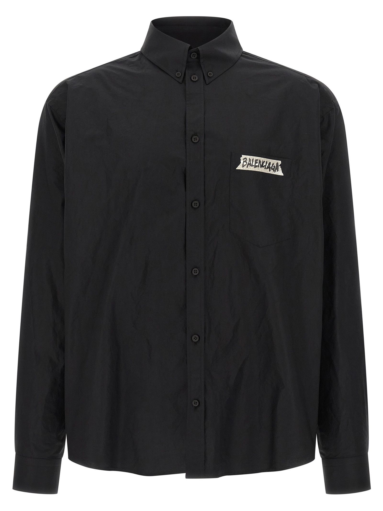 Balenciaga 'Masking Tape' Shirt Size US S / EU 44-46 / 1 - 1 Thumbnail