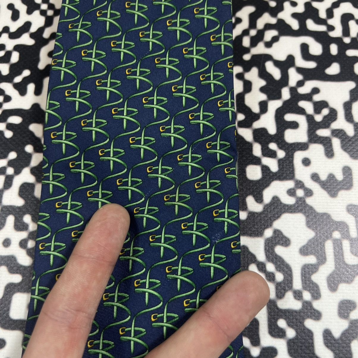 Bally Vintage Y2K Bally Monogram Luxury Casual Tie Size ONE SIZE - 6 Thumbnail