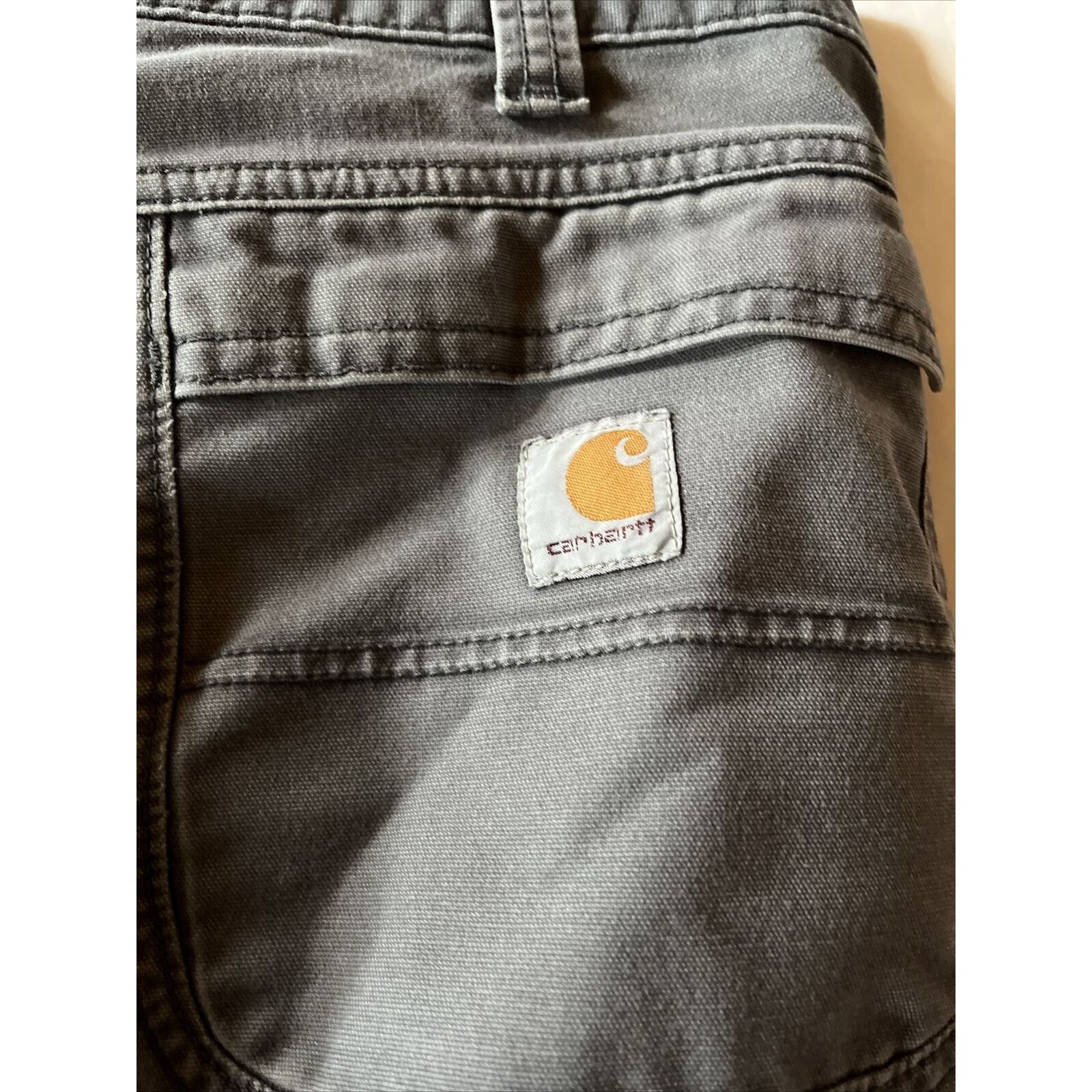 Carhartt Carhartt Pants Mens 34x28 Gray Canvas Carpenter Relaxed Fit Size US 34 / EU 50 - 14 Thumbnail