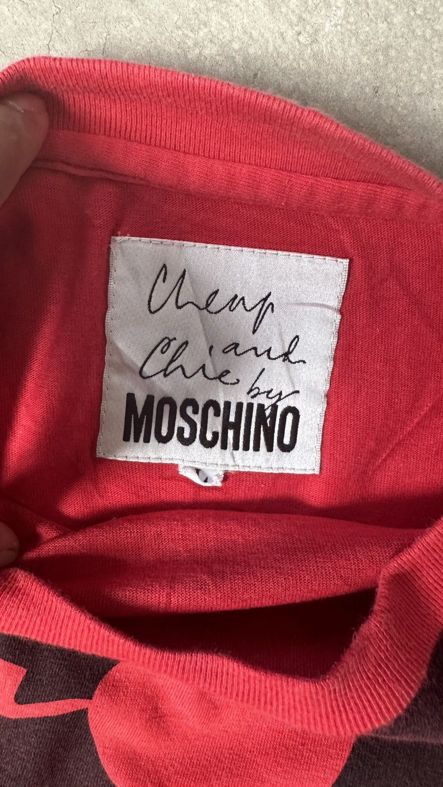 Moschino MOSCHINO CHEAP AND CHIC OVERPRINT TEE Size US L / EU 52-54 / 3 - 4 Thumbnail