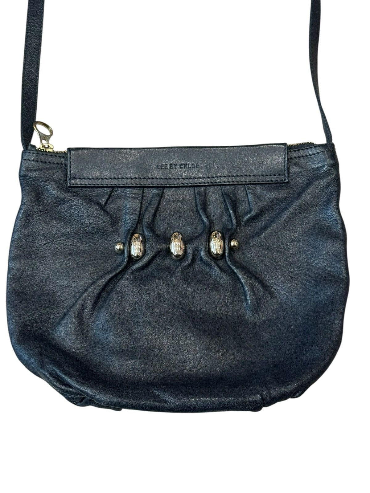 See by Chloe See by Chloe Black Elegant Leather Shoulder Bag Size ONE SIZE - 3 Thumbnail