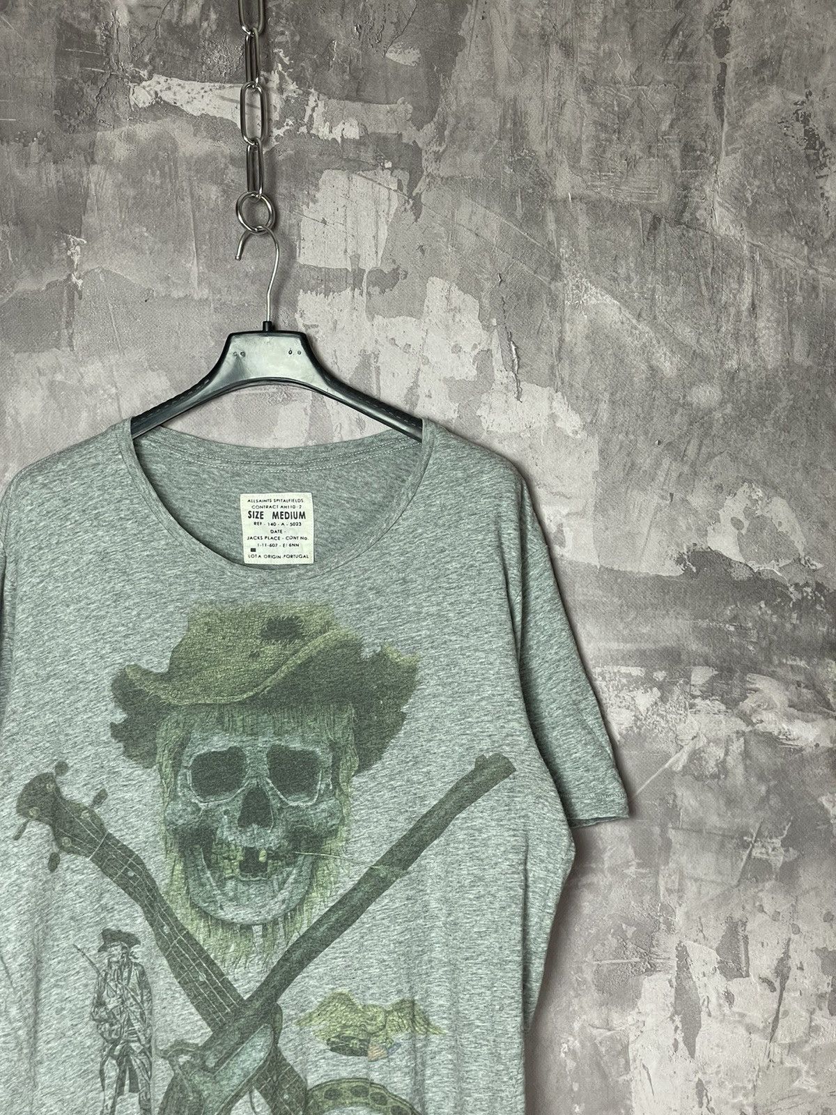 Allsaints × Vintage T-shirt Vintage Allsaints Distressed Faded Art Graffiti Rare Size US M / EU 48-50 / 2 - 2 Thumbnail