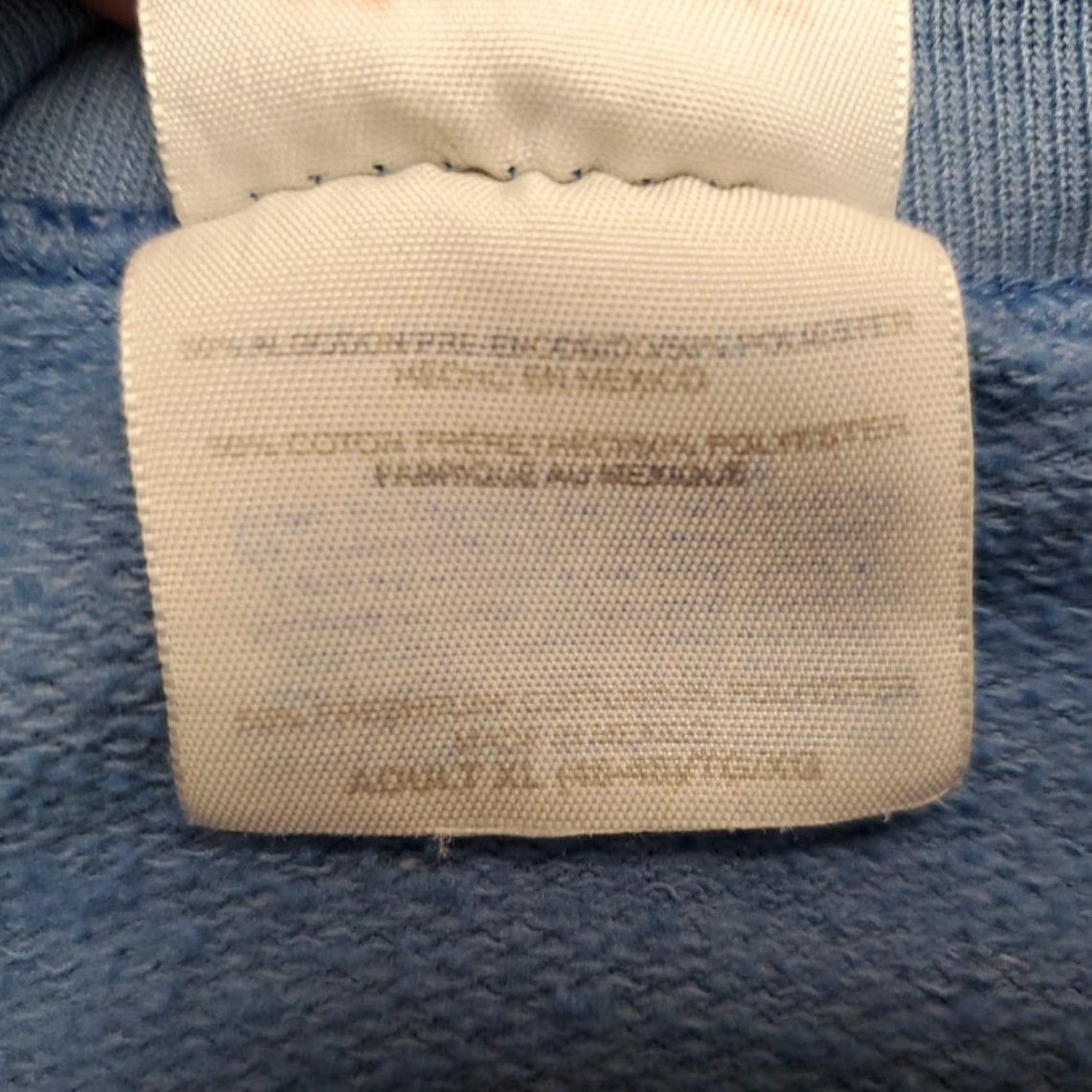 Hanes VTG Hanes Sweatshirt XL Blue Dog Long Sleeve Men Crew Neck Pullover Fleece Cotton Polyester Solid 2004 Cali DCC DCSAV Breeders Club Size US XL / EU 56 / 4 - 4 Thumbnail