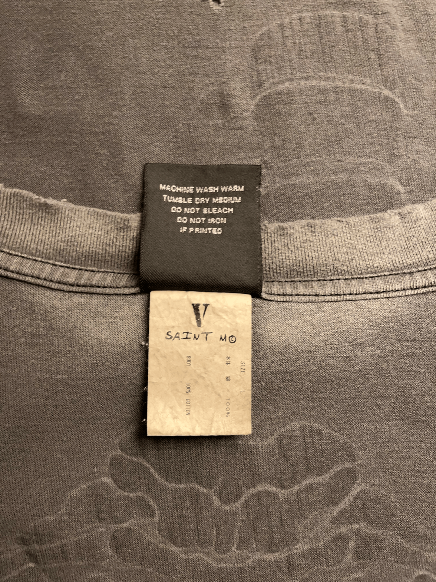 Saint Michael Saint Michael x Vlone bone long sleeve t-shirt Size US L / EU 52-54 / 3 - 5 Thumbnail