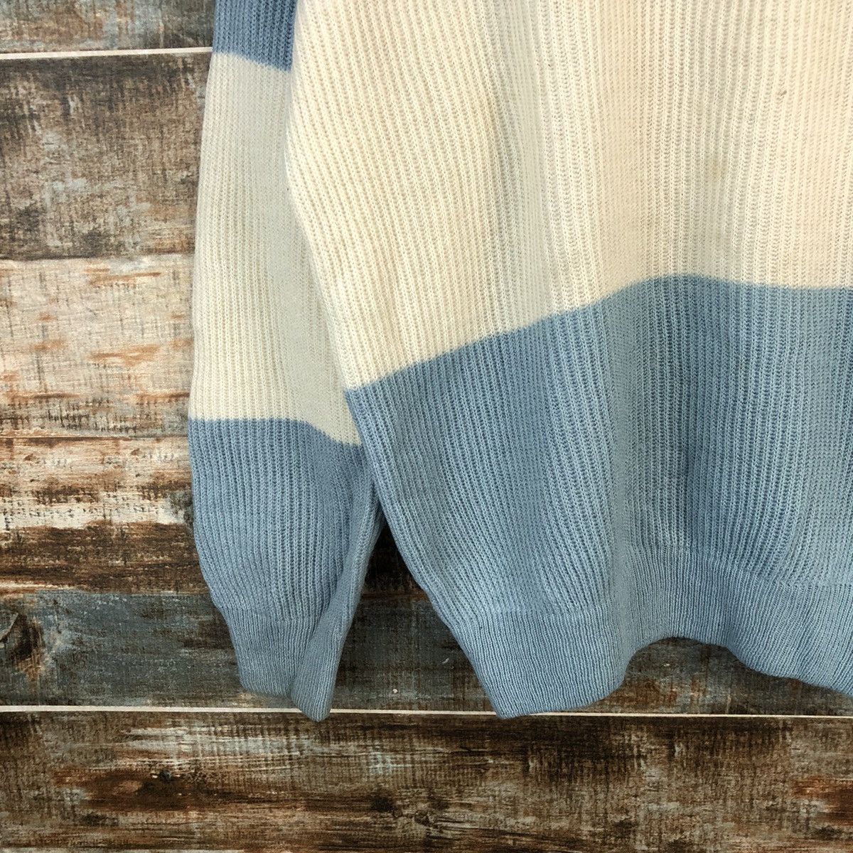 Vintage DL Porto Bellos Blue White Knitwear #C610 Size US L / EU 52-54 / 3 - 7 Thumbnail