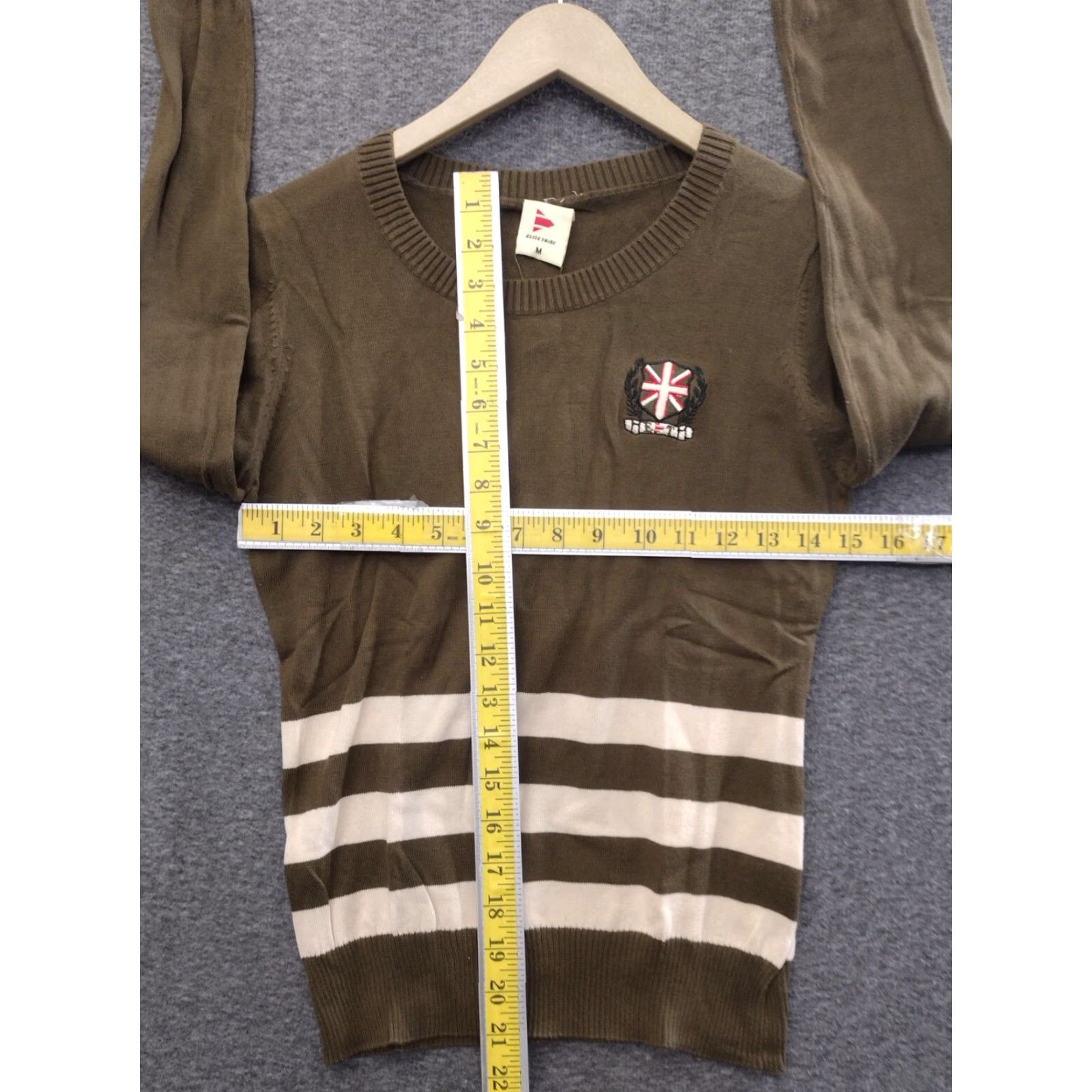 Vintage Elite Tribe Military Sweater Men M Wool Striped Crew Neck Long Sleeve Brown Beige Pattern 90s Theme Vintage? Size US M / EU 48-50 / 2 - 4 Thumbnail
