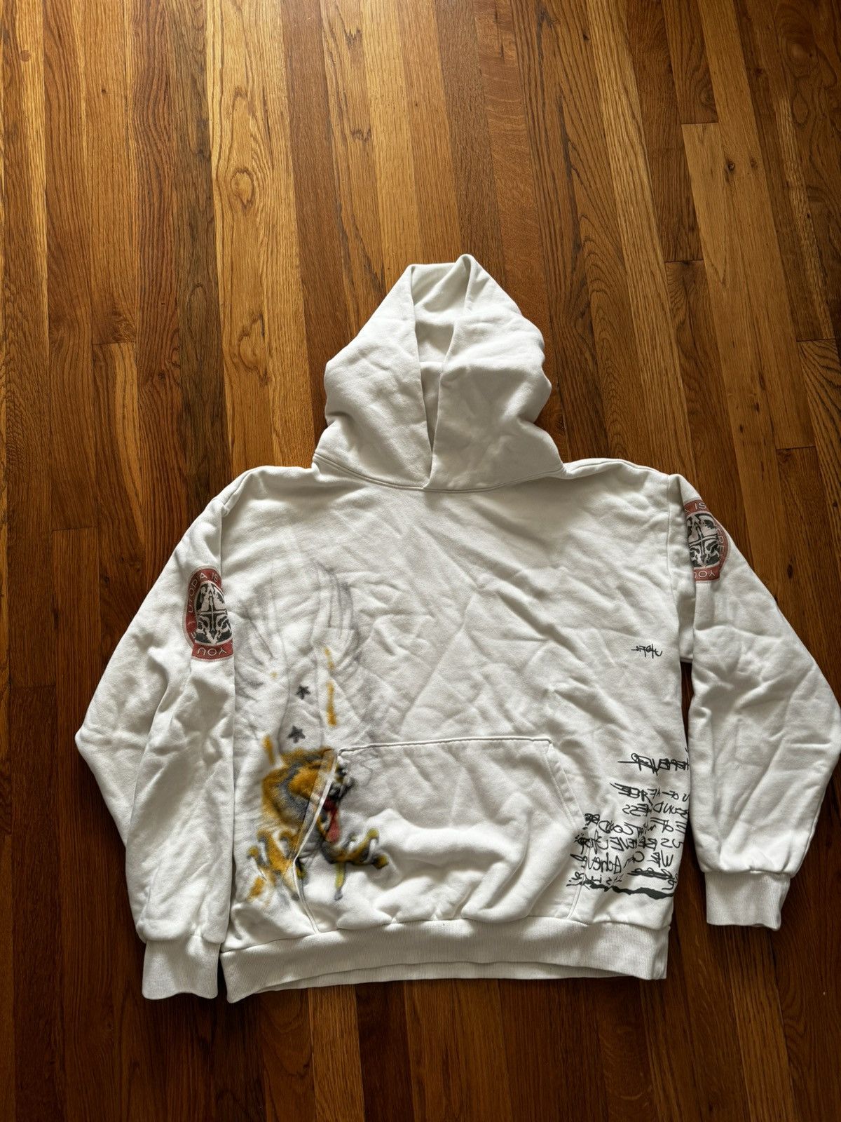 image of Travis Scott Circus Maximus Hoodie in White, Men's (Size XL)