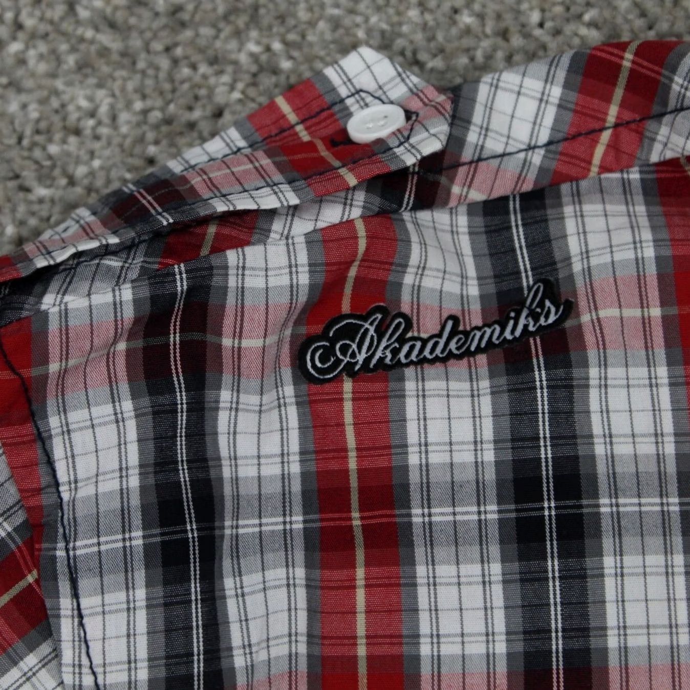 Akademiks Akademiks Shirt Mens 2XL XXL Red/Black/White Checkered Cotton L/S Button Up Shirt Mens 2XL Size US XXL / EU 58 / 5 - 5 Thumbnail