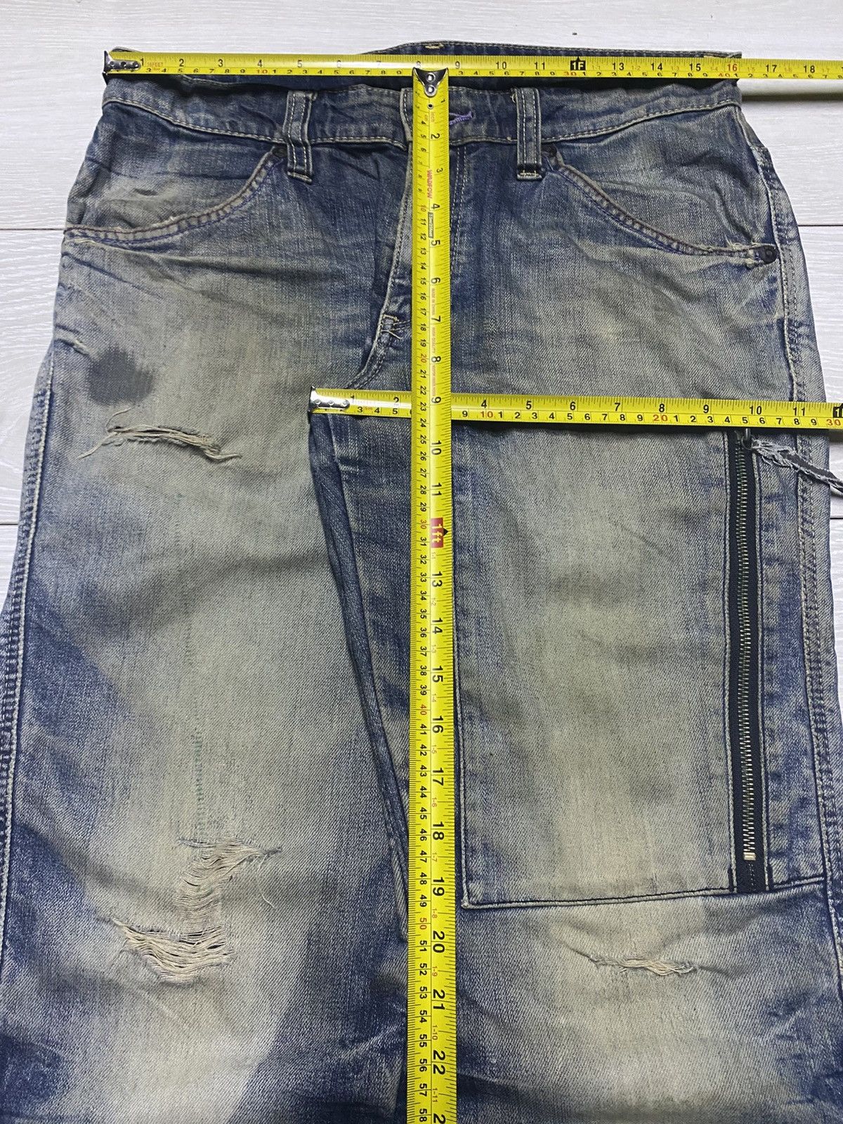 Edwin Vintage Edwin Motorhead Riders Mud Wash Avant Garde Jeans Size US 32 / EU 48 - 14 Thumbnail