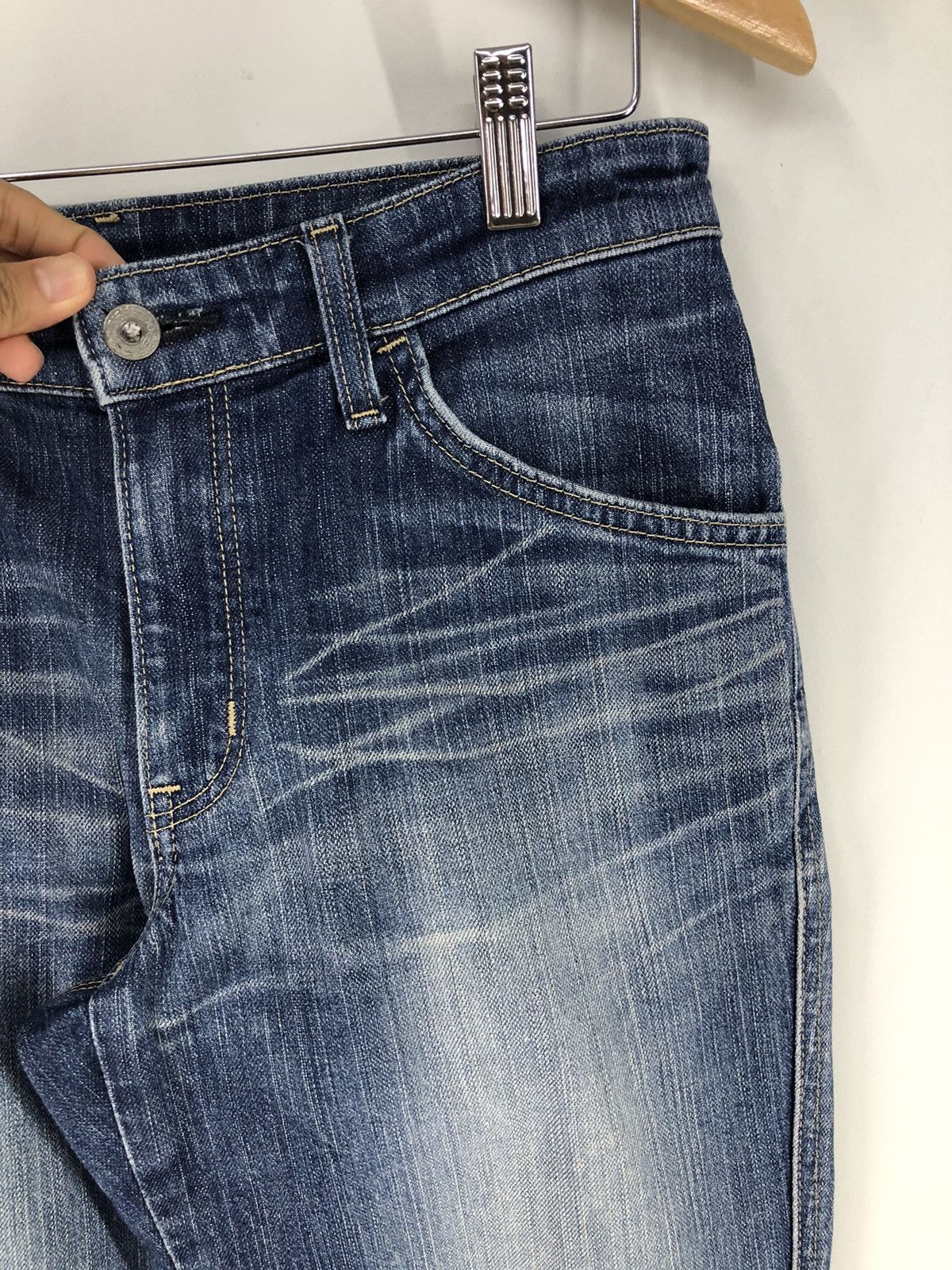 Edwin × Vintage Vintage Edwin Distressed Faded Blue Jeans Size US 28 / EU 44 - 7 Thumbnail