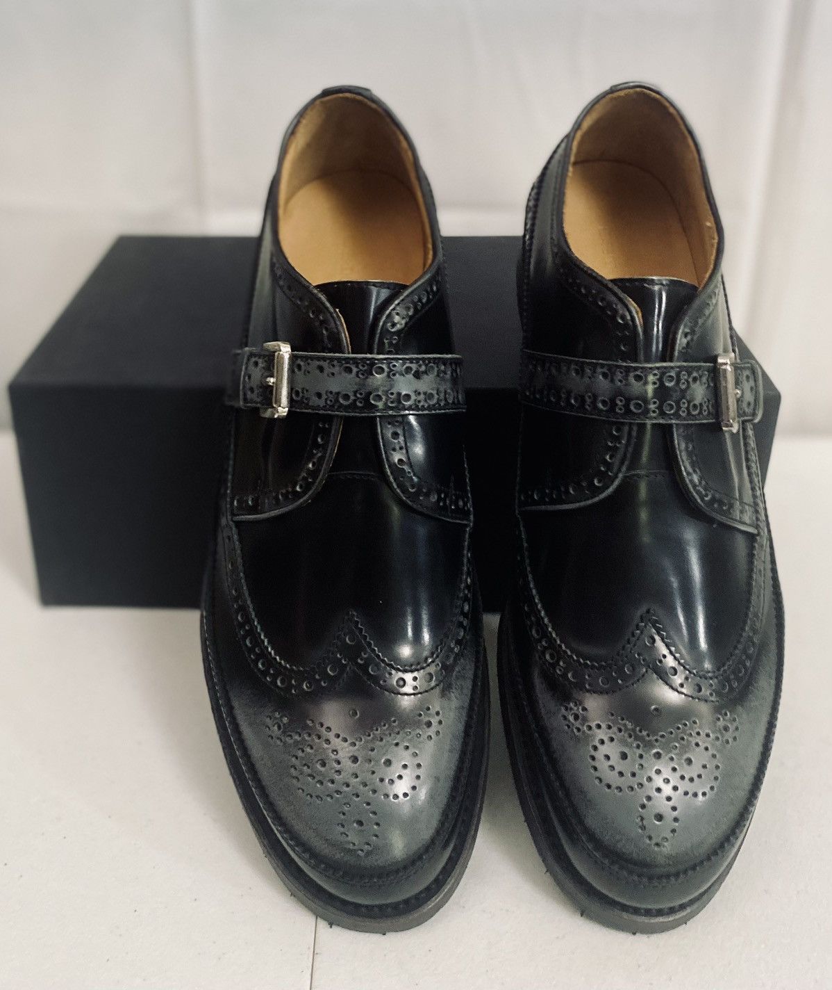 Dsquared2 Dsquared2 🇮🇹 Black Leather Monkstrap Mudguard Brogue 11 NEW Size US 11 / EU 44 - 5 Thumbnail