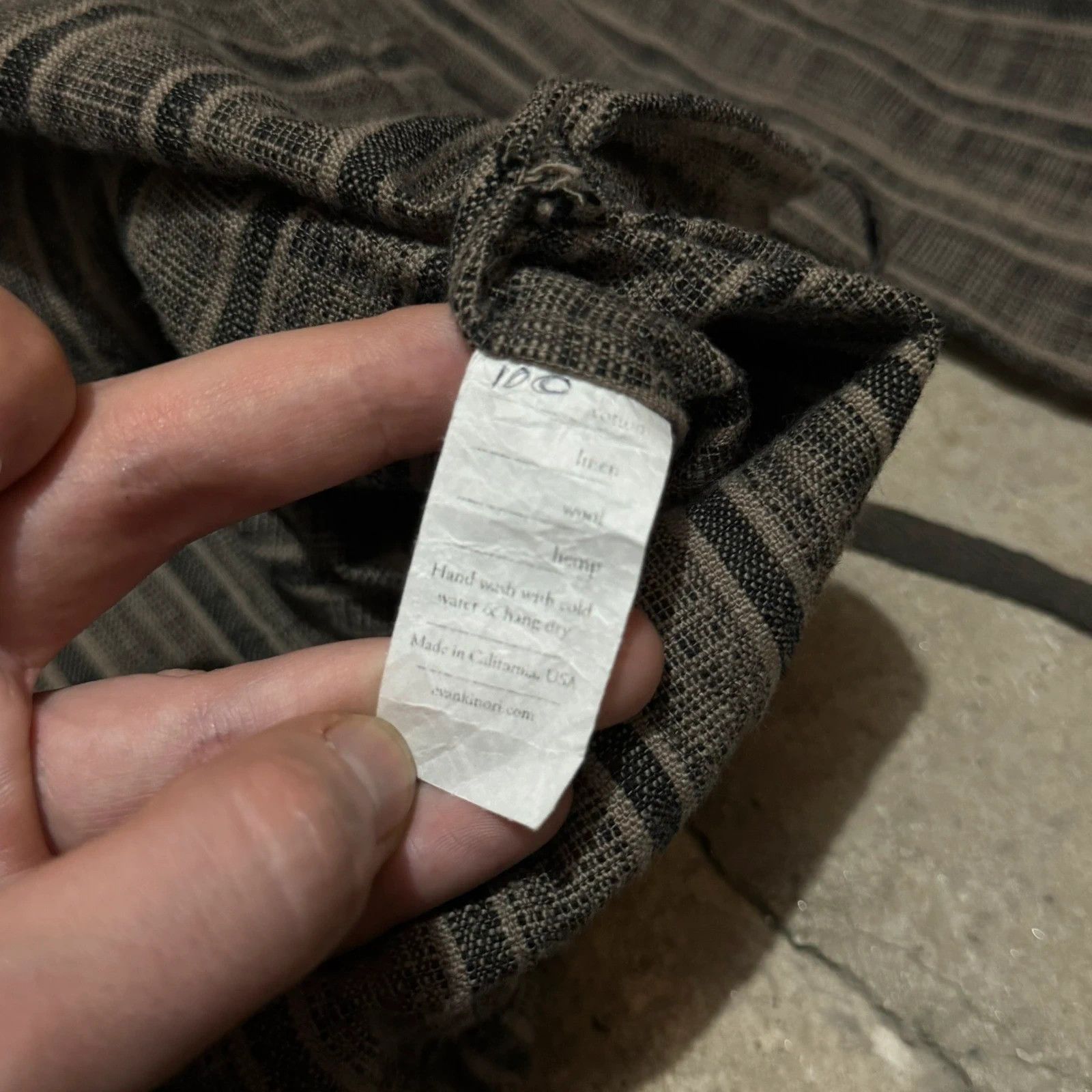 Evan Kinori Evan Kinori stripped dyed cotton anorak Size US M / EU 48-50 / 2 - 4 Thumbnail