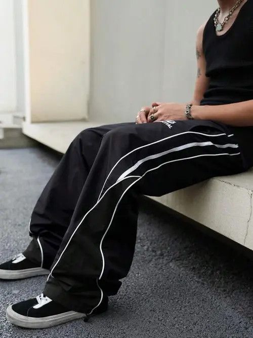 VIBE Casual Y2k Sweatpants Loose Fit Size US 32 / EU 48 - 5 Thumbnail