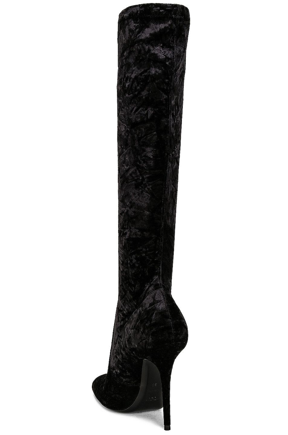 Saint Laurent Paris o1bcso1str1224 Talia Boots in Velvet in Black Size US 9.5 / IT 39.5 - 2 Thumbnail