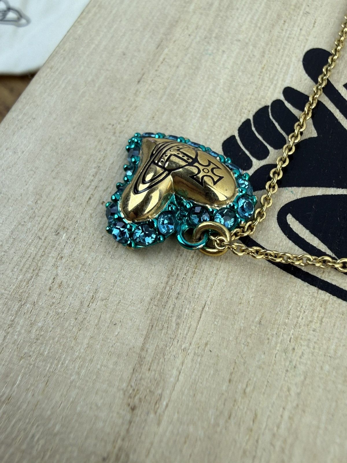 Vivienne Westwood Vivienne Westwood Zita Heart Pendant Necklace In Gold Size ONE SIZE - 4 Thumbnail