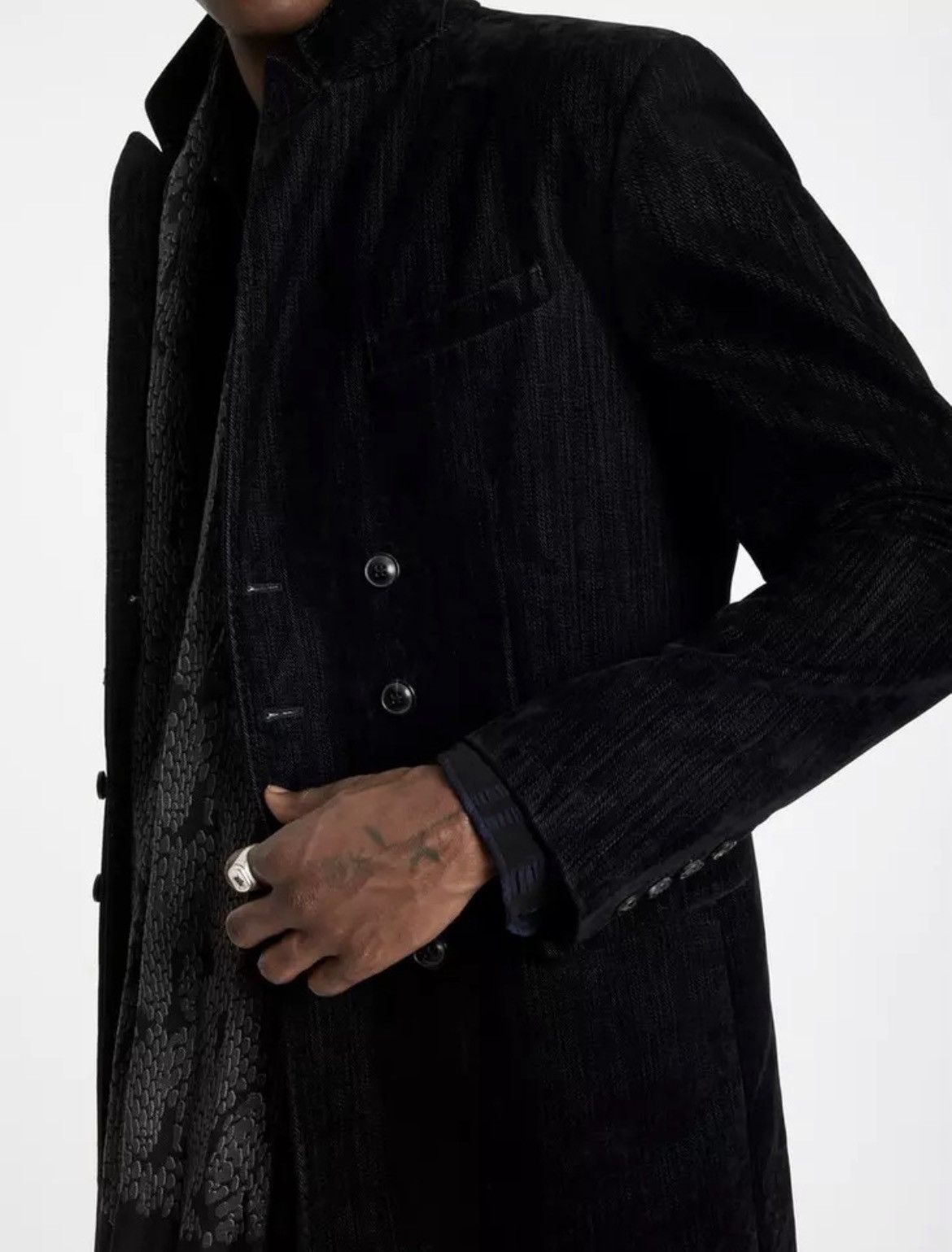 John Varvatos Flocked Velvet Coat EU 44 USA 34 Small Size US S / EU 44-46 / 1 - 19 Thumbnail