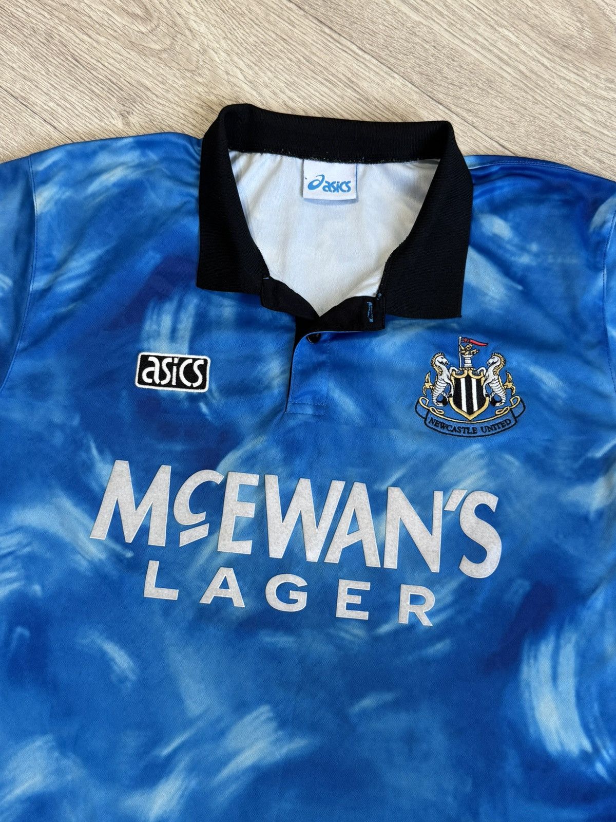 Asics × Vintage 🔷Retro ASICS Newcastle United 1993/94/95 Soccer jersey🔷 Size US L / EU 52-54 / 3 - 3 Thumbnail