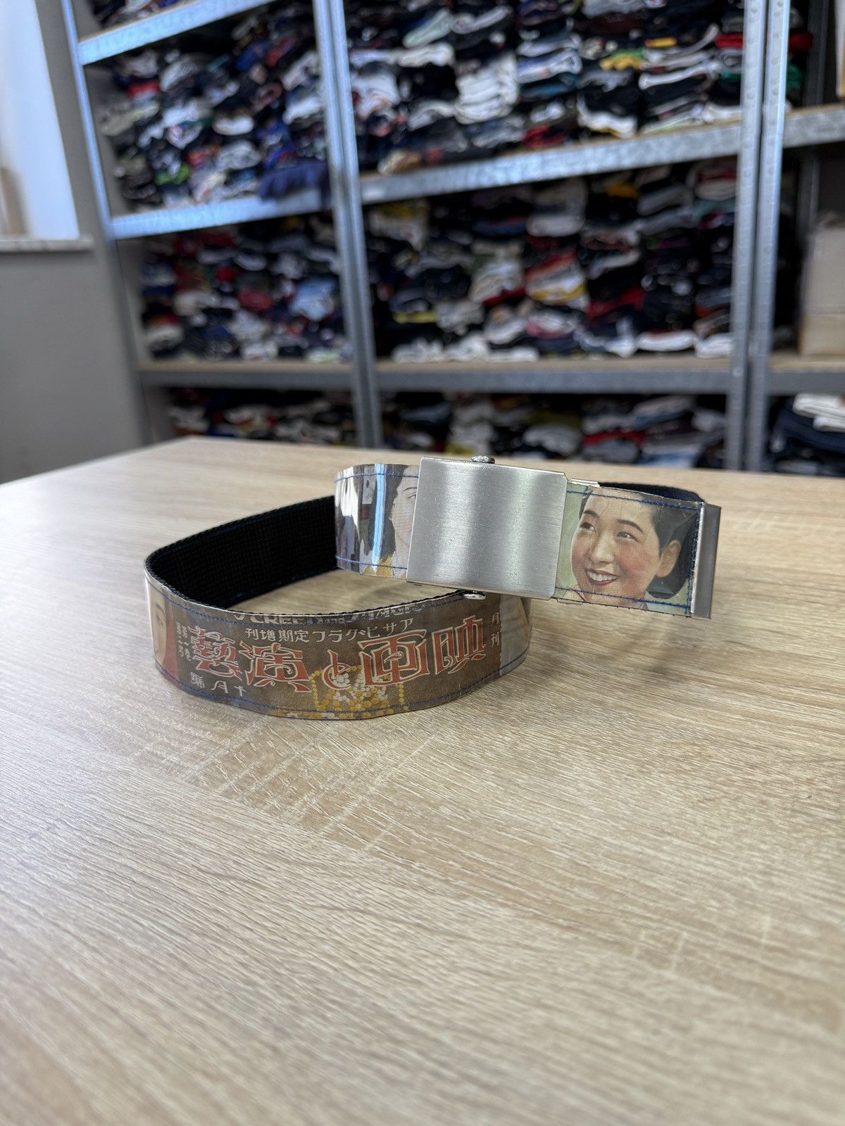 Japanese Brand 🇯🇵 Vintage 90s Geisha Japan Belt Sakura Kyoto Oriental Tokyo Size ONE SIZE - 2 Thumbnail