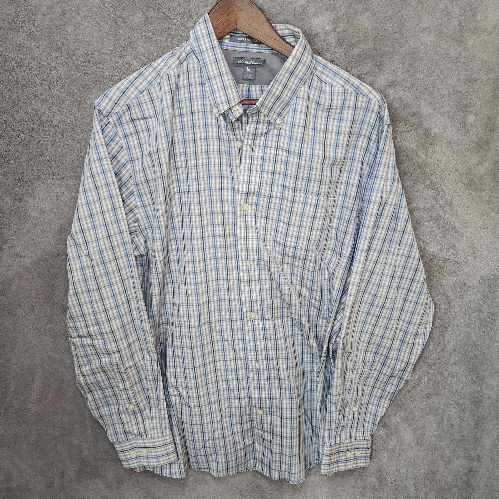 Eddie Bauer Eddie Bauer Relaxed Fit Plaid Button-Up Large Size US L / EU 52-54 / 3 - 1 Thumbnail